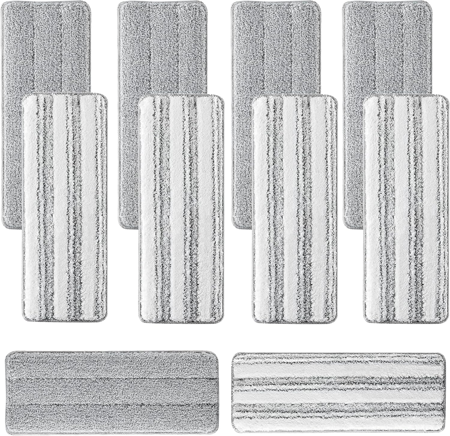 10Pcs Joymoop Mop Replacement Pads, 15 * 4.9'' Universal Mop Pads Mop Head Refills Washable Wet