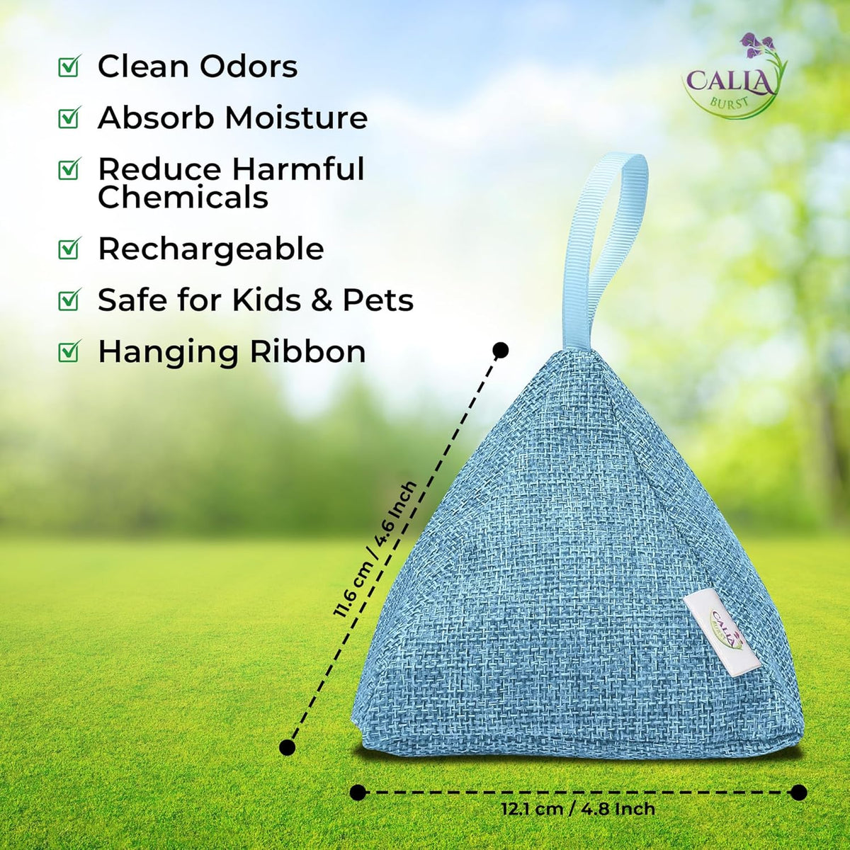 4 Pack Bamboo Charcoal Air Purifier Bags 200 Grams Each - Odor Absorber & Eliminator for Home, Car