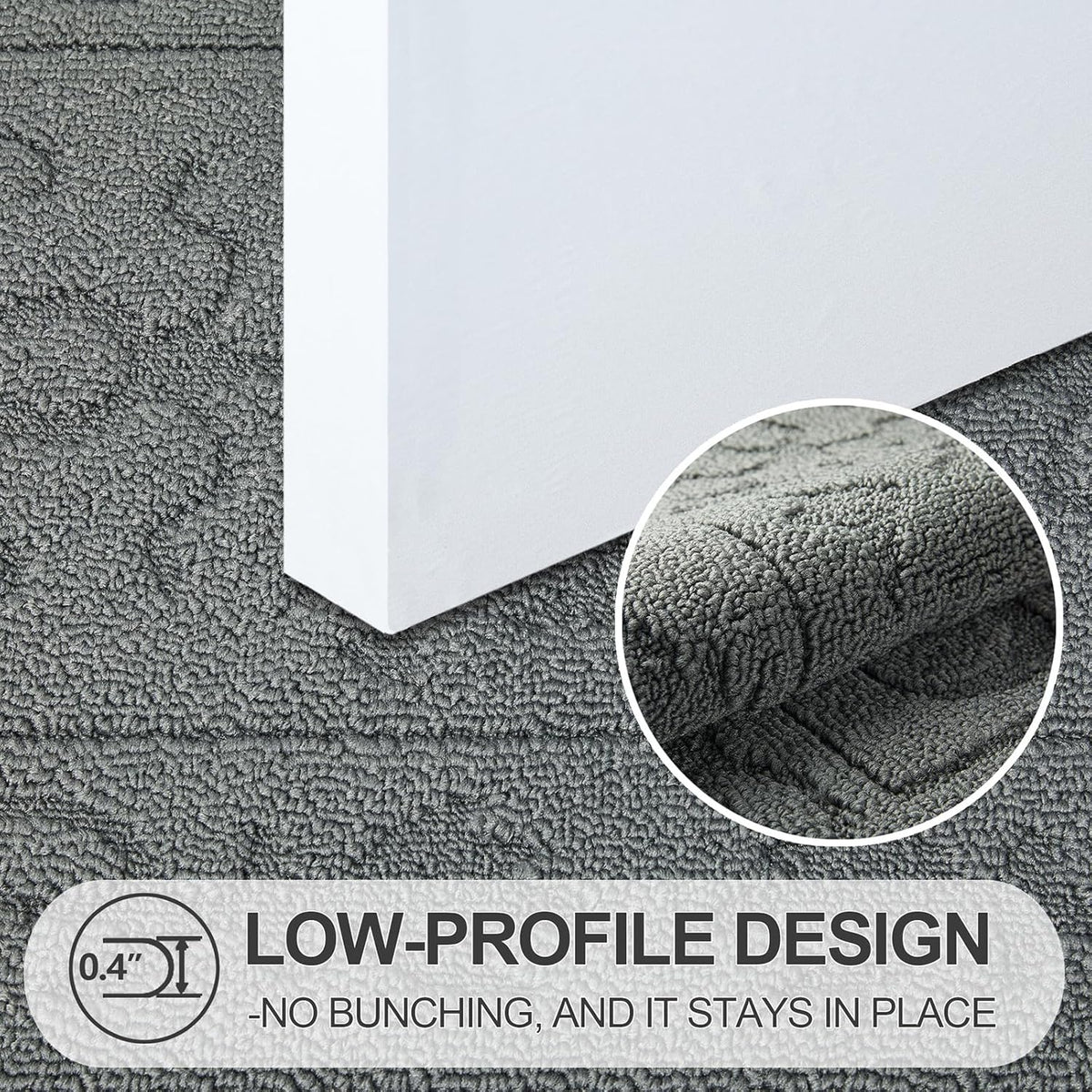 FONEYI Indoor Door Mat 32" x 48", Dirt Trapper Door Mats Non-Slip Entryway Rugs Washable, Absorbent