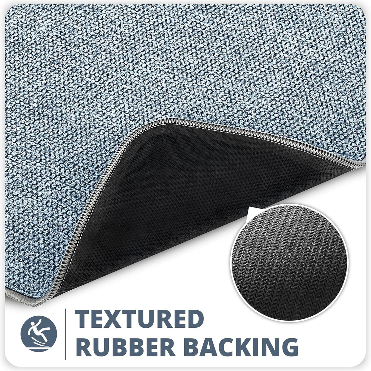 Bath Mat,Ultra Thin Bathroom Runner Rugs,Large Bath Mats for Bathroom,Quick Dry,Non-Slip,Machine