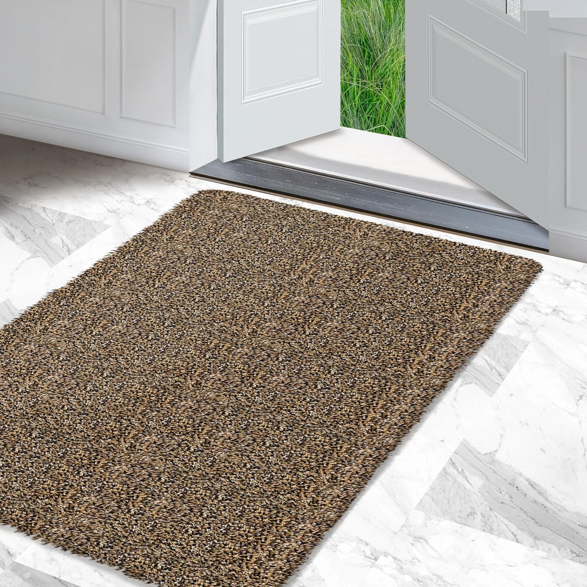 Premium Microfiber Indoor Door Mat – 36"x60" Washable Entry Mat, Non-Slip, Waterproof Backing