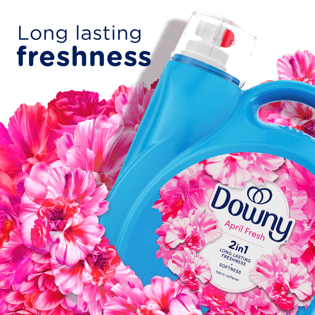 Downy Fabric Softener Liquid, April Fresh Scent, 111 fl oz, 150 Loads