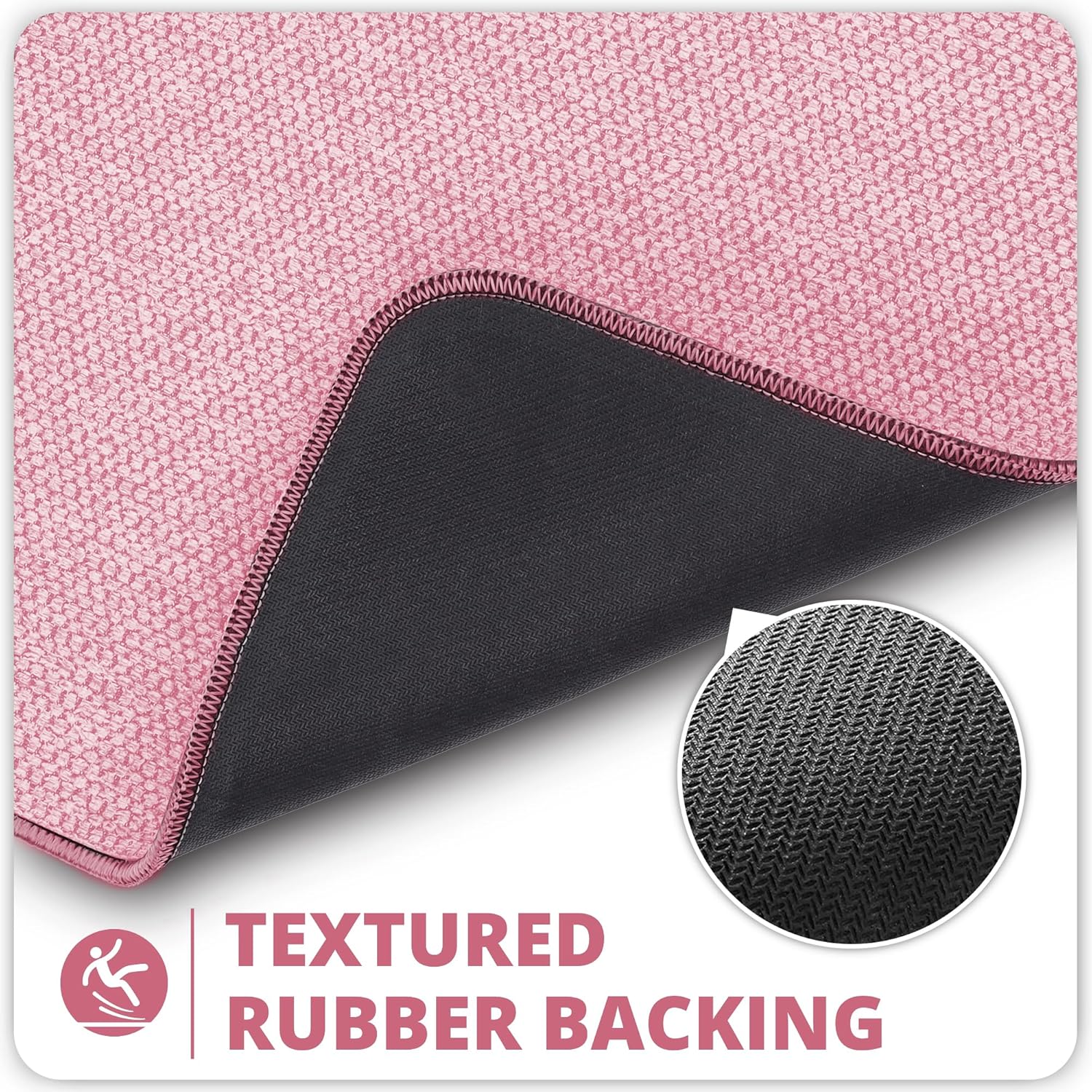 Bath Mat,Ultra Thin Bathroom Rugs,Rubber Bath Mats for Bathroom,No Slip Bath Rugs,Quick Dry,Machine