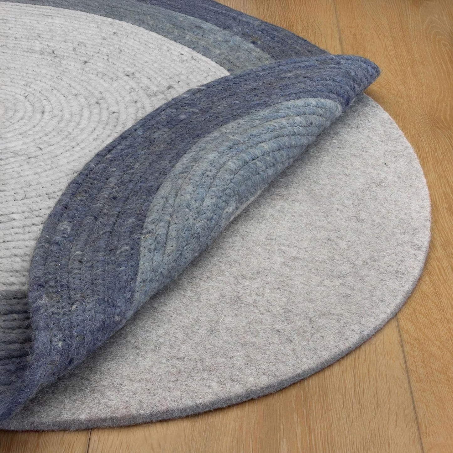 RUGPADUSA - Eco-Plush - 9' Round - 1/4" Thick - 100% Felt - Premium Cushioned Rug Pad - Available
