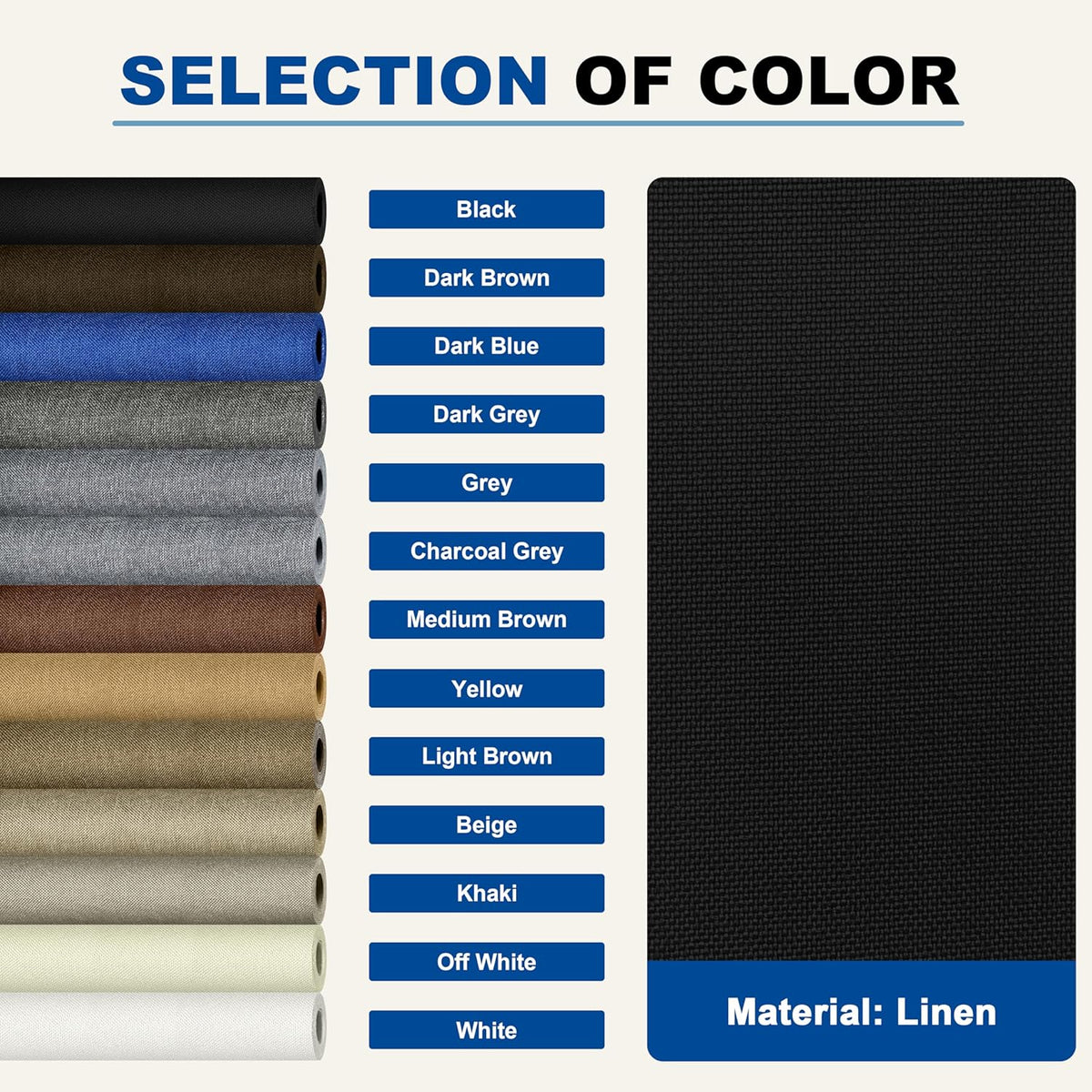 KING MOUNTAIN Linen Repair Patches, Self-Adhesive Fabric Patches, 4 X 63 inch Extra Size, Multi