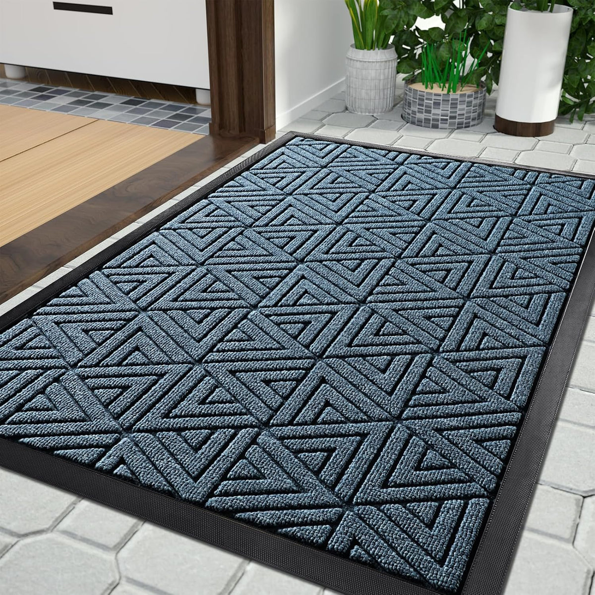 Yimobra Large Door Mat 36x24, All-Weather Waterproof Non-Slip Welcome Matt Outdoor, Heavy Duty Non