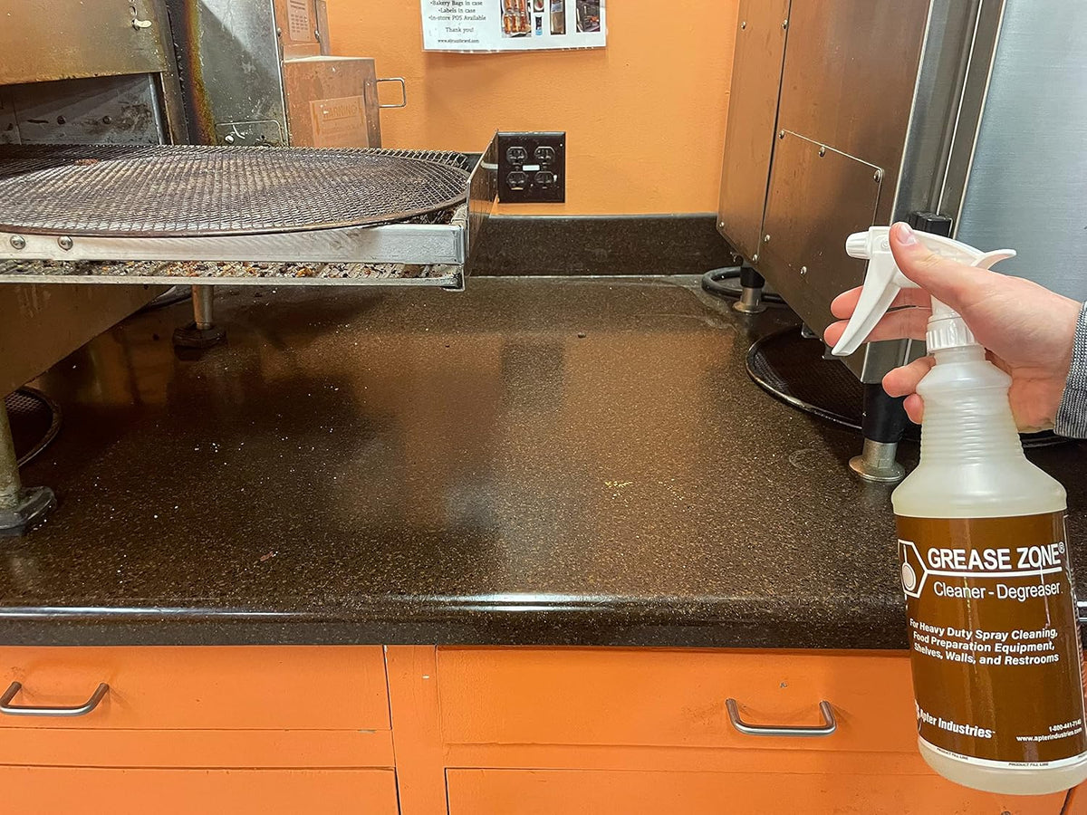 Grease Zone Food Safe Degreaser & All-Purpose Cleaner – Concentrated Restaurant Cleaning Degreaser