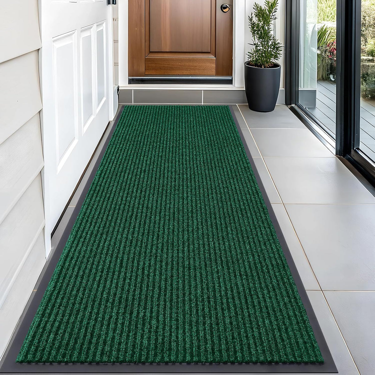 OLANLY Front Door Mat Indoor Outdoor Entrance, Waterproof Heavy Duty Doormat, Fade Resistant, Low