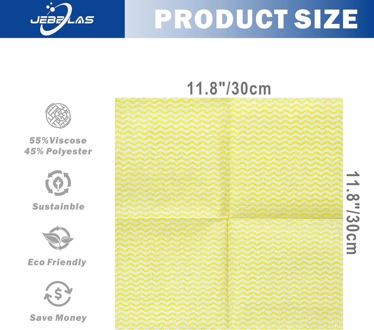 JEBBLAS Reusable Cleaning Cloths Handi Wipes Reusable Cloths Dry Cleaning Cloths Dish Towel Dish
