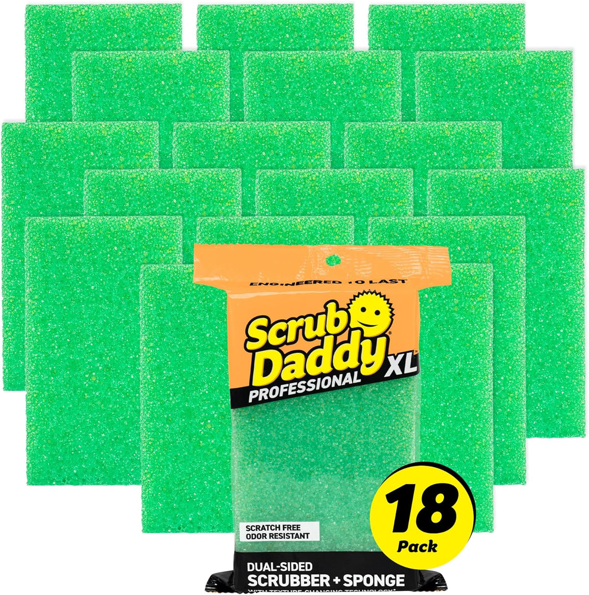 Scrub Daddy Extra Large Sponge Daddy - Bulk Kitchen Sponges for Cleaning Different Rooms & Surfaces