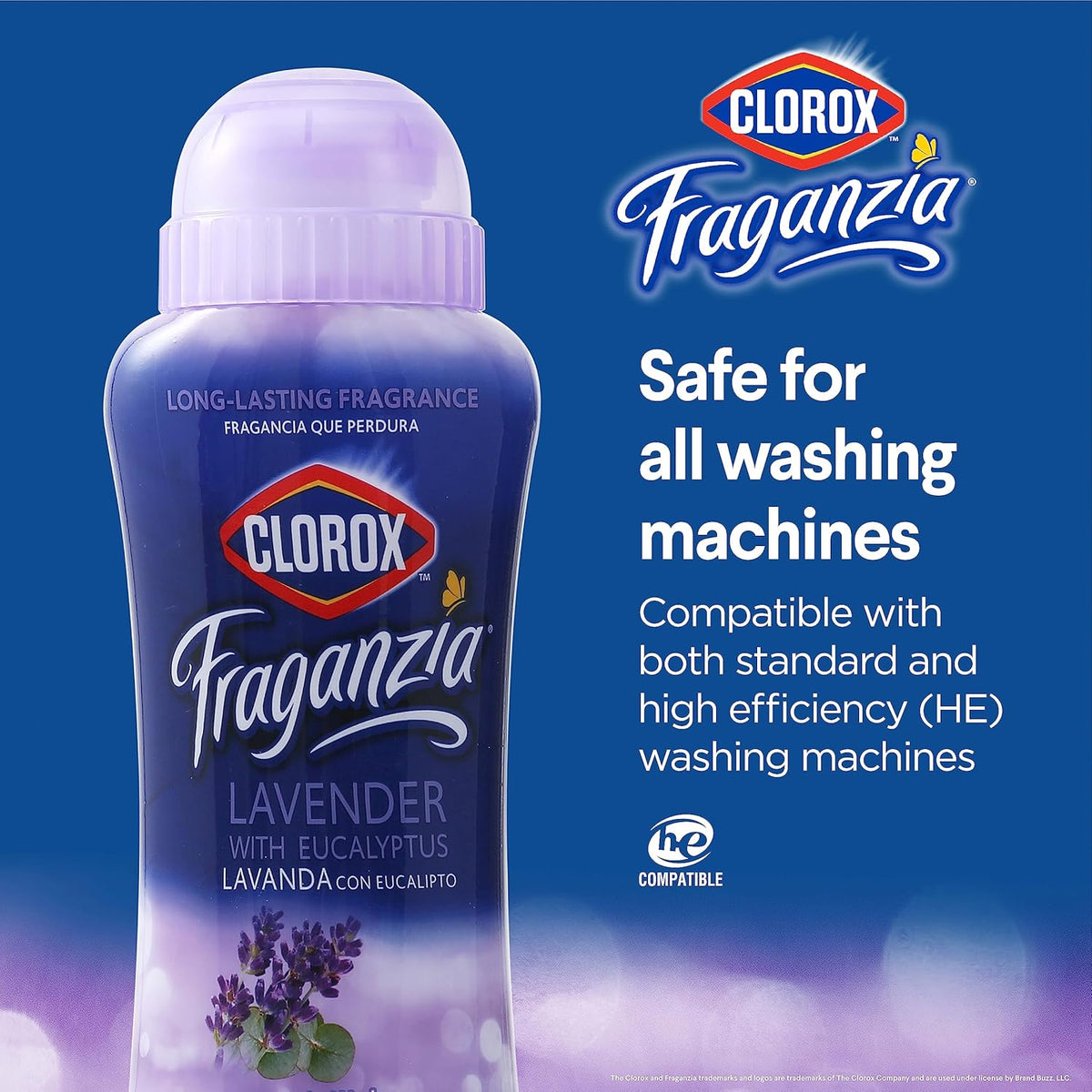 Clorox Fraganzia Laundry Scent Booster Crystals in Lavender with Eucalyptus Scent - Scented In-Wash