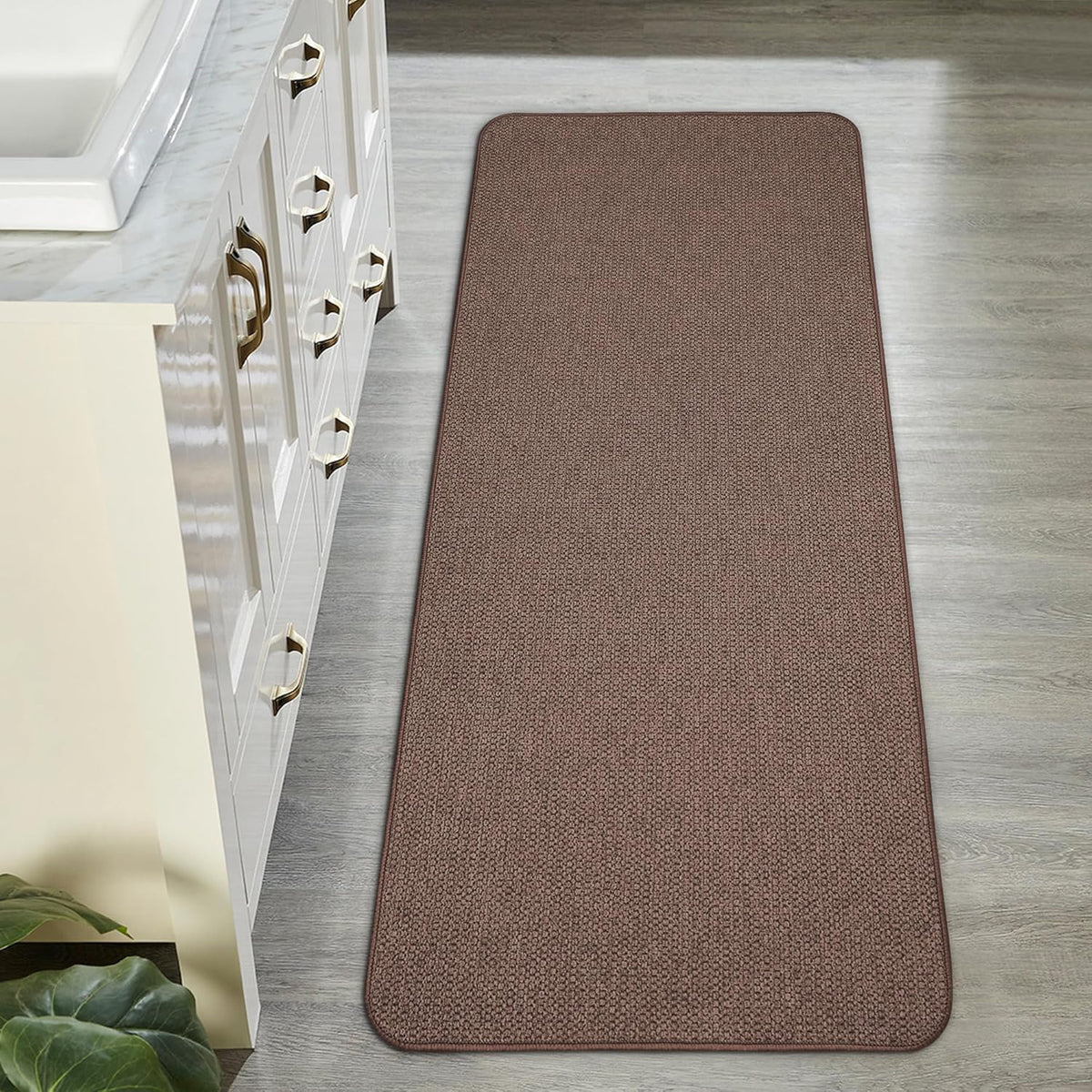 Bath Mat,Ultra Thin Bathroom Runner Rugs,Large Bath Mats for Bathroom,Quick Dry,Non-Slip,Machine