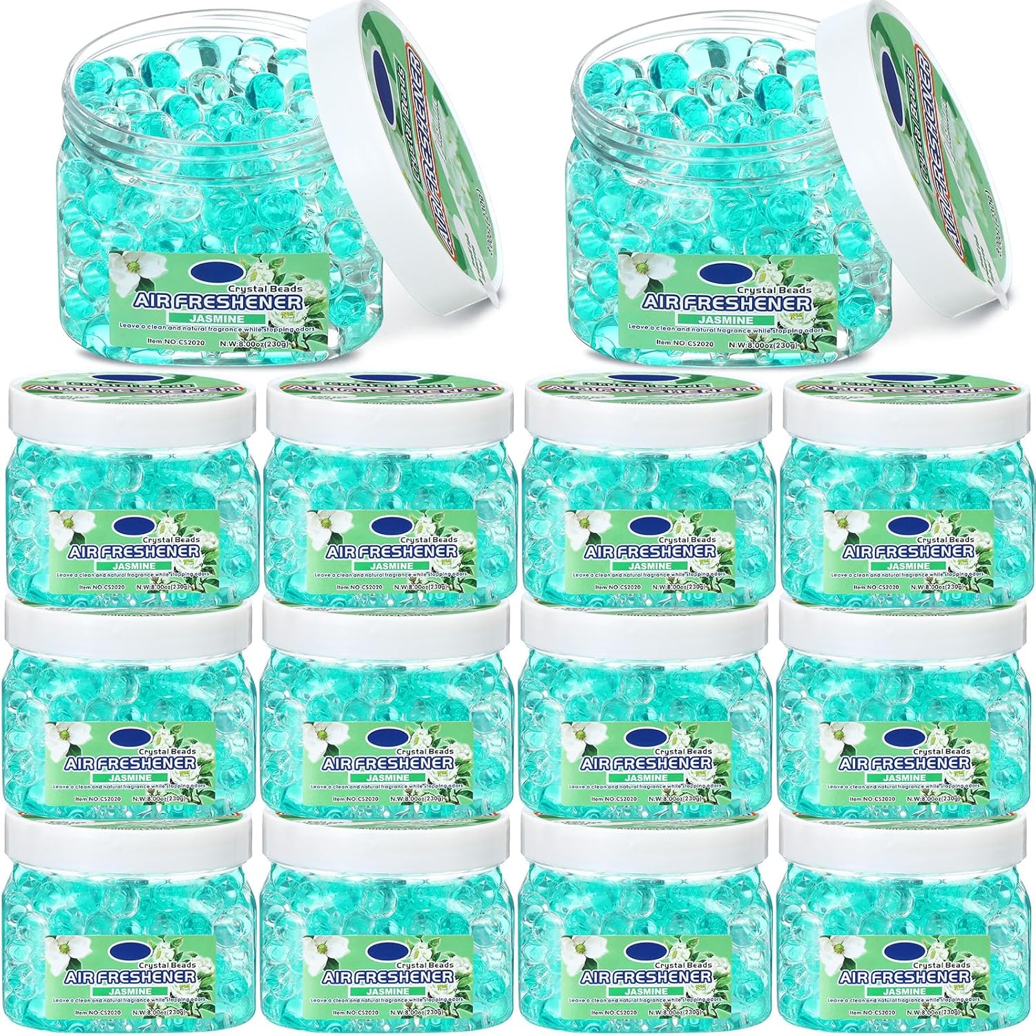 12 Pcs Air Freshener Gel Bulk Odor Eliminator Gel Beads 8 oz Long Lasting Air Freshener Beads
