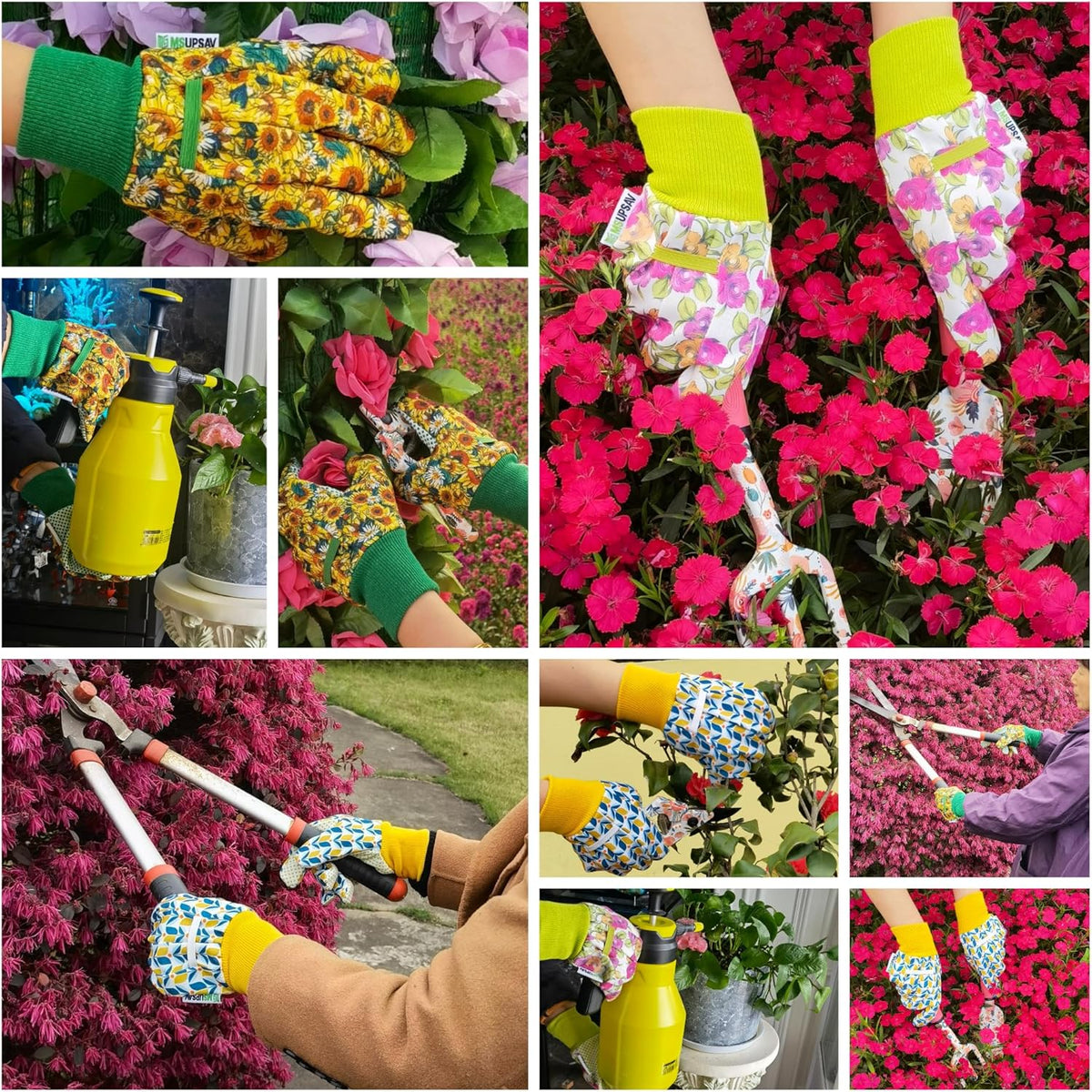 Thorn Proof&Puncture Resistant Gardening Gloves with Grip,Garden Gloves for Women, Leather Work
