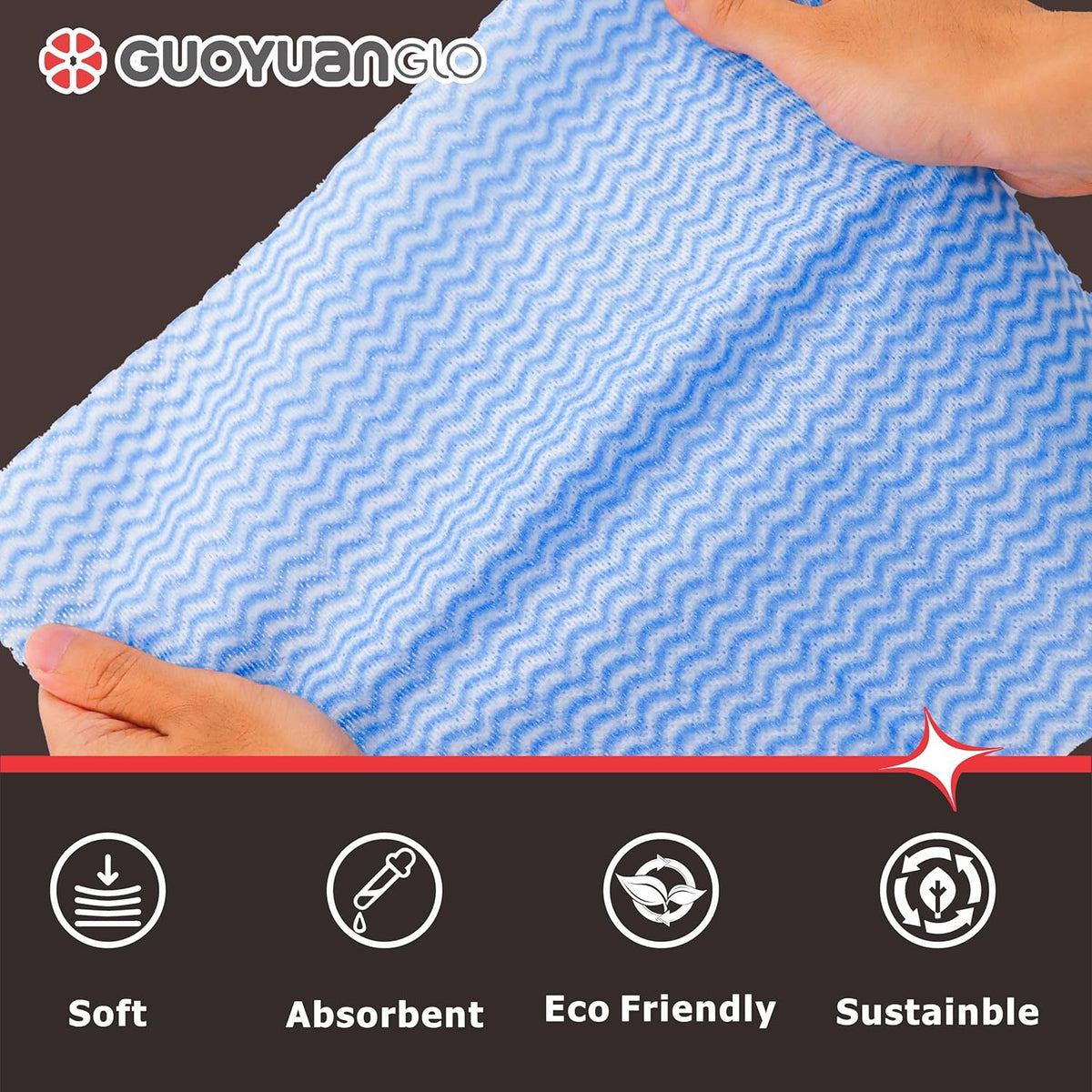 Disposable Cleaning Cloths Reusable Dsih Cloths for Kitchen Disposable Dish Rag Dry Fast 11.8x11.8