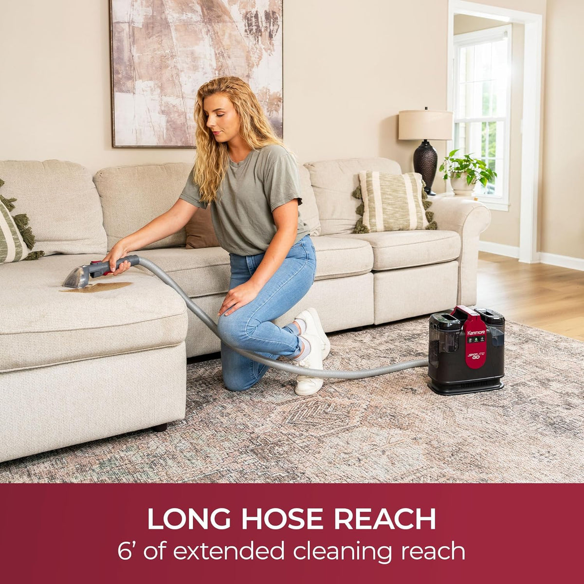 Kenmore KW1050.01 Upgrade Portable Heated Carpet & Upholstery Spot Cleaner, 16Kpa Power Suction