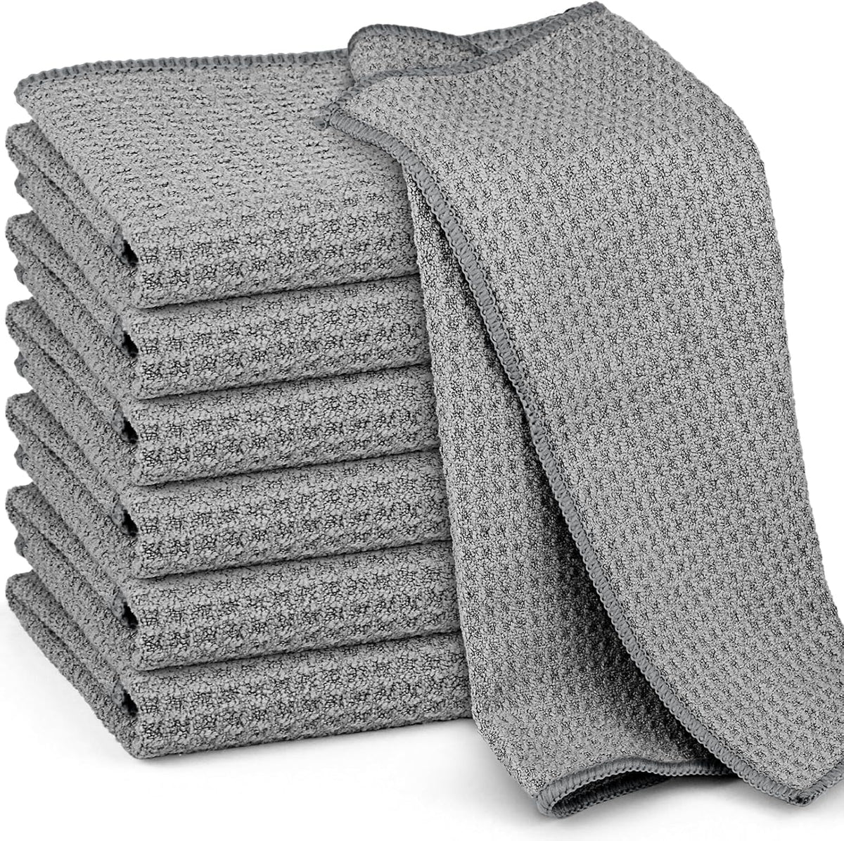 Microfiber Cleaning Cloth Waffle Weave for Dusting Absorbent Towel Quick Drying Dust Rags Household