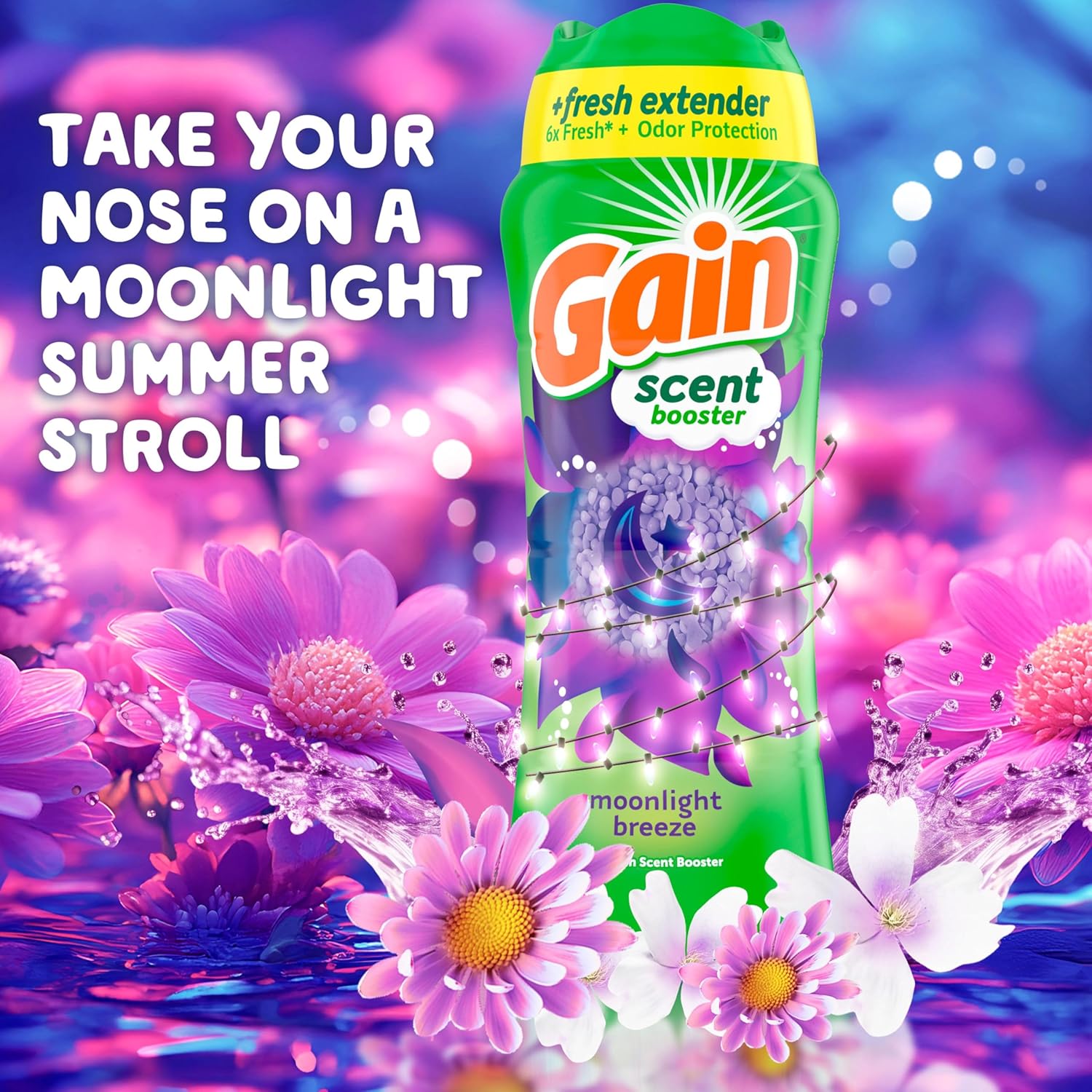Gain Fireworks In-Wash Scent Booster Beads, Moonlight Breeze, 12.2 oz