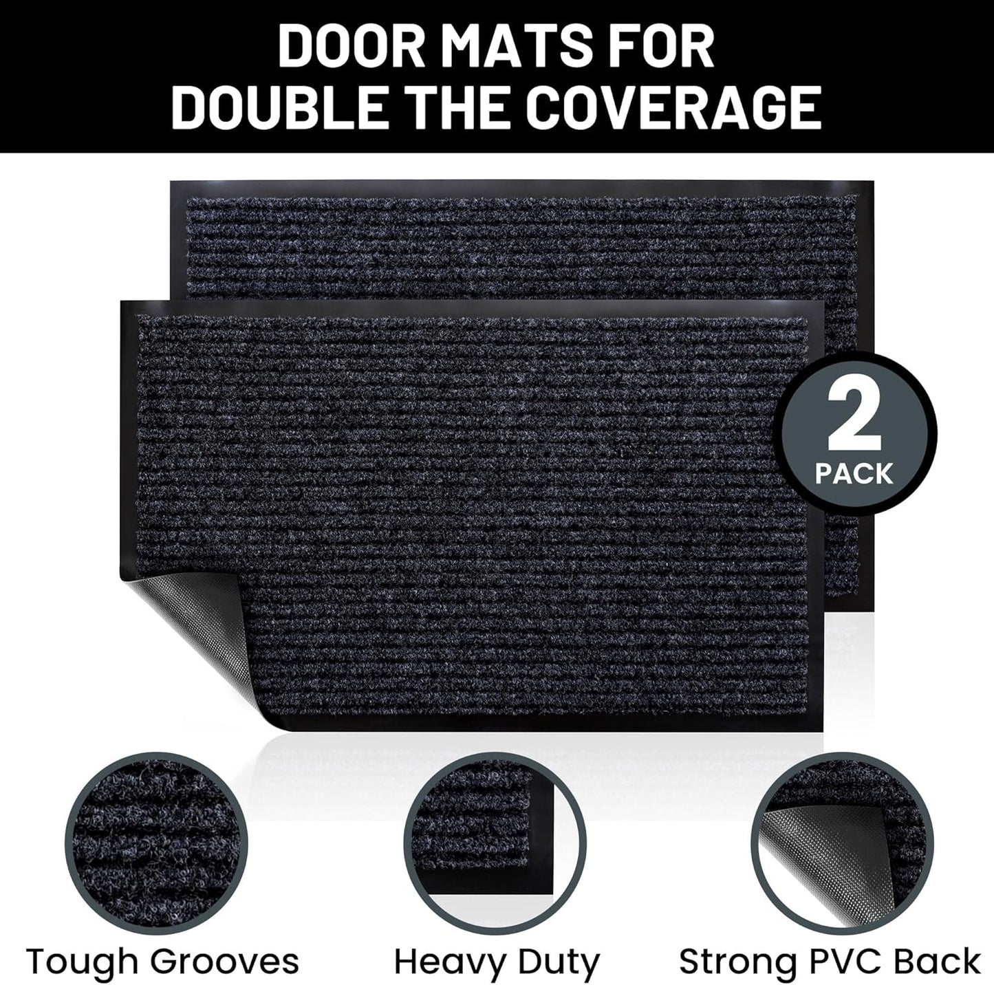 Sierra Concepts Front Door Mat Welcome Floor Mats - Entryway Indoor Outdoor Entrance Doormat