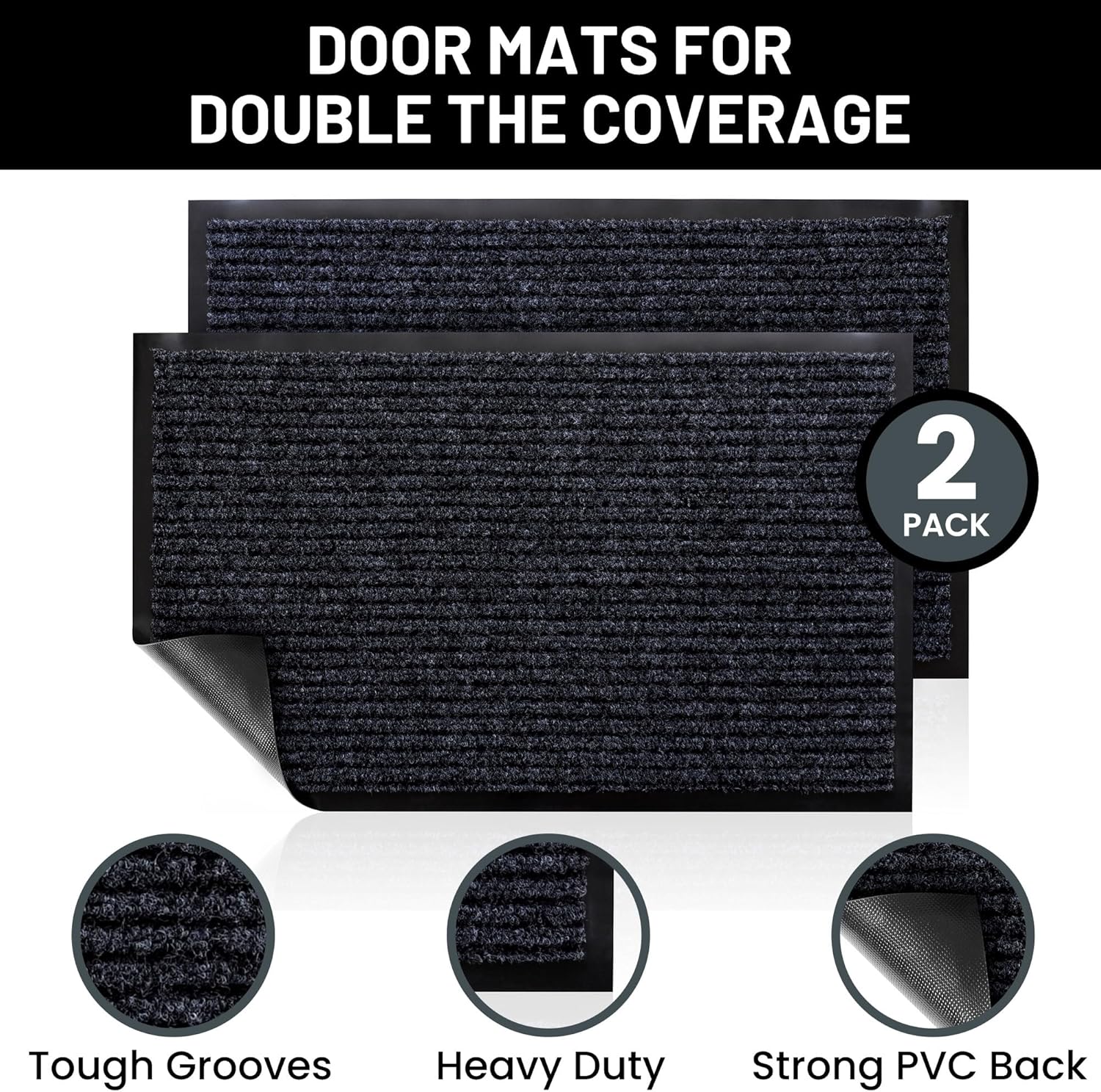 Sierra Concepts Front Door Mat Welcome Floor Mats - Entryway Indoor Outdoor Entrance Doormat