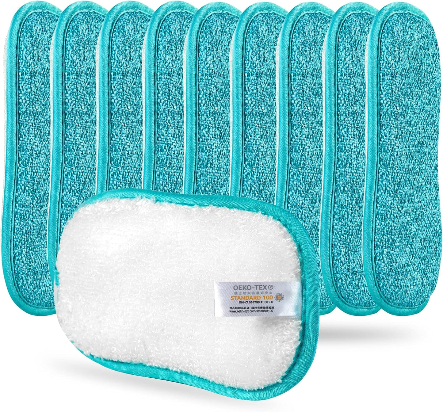 10 Pack Kitchen Dish Sponges Scrubber Non-Scratch Multi-Purpose Dishcloths, Sponge Along with Heavy