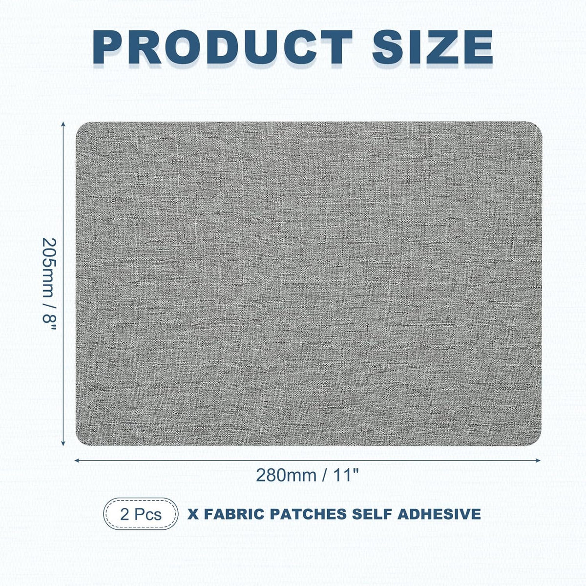 PATIKIL 8x11 Inch Linen Repair Patches, 2Pcs Self-Adhesive Fabric Patch for Sofas Tote Bags