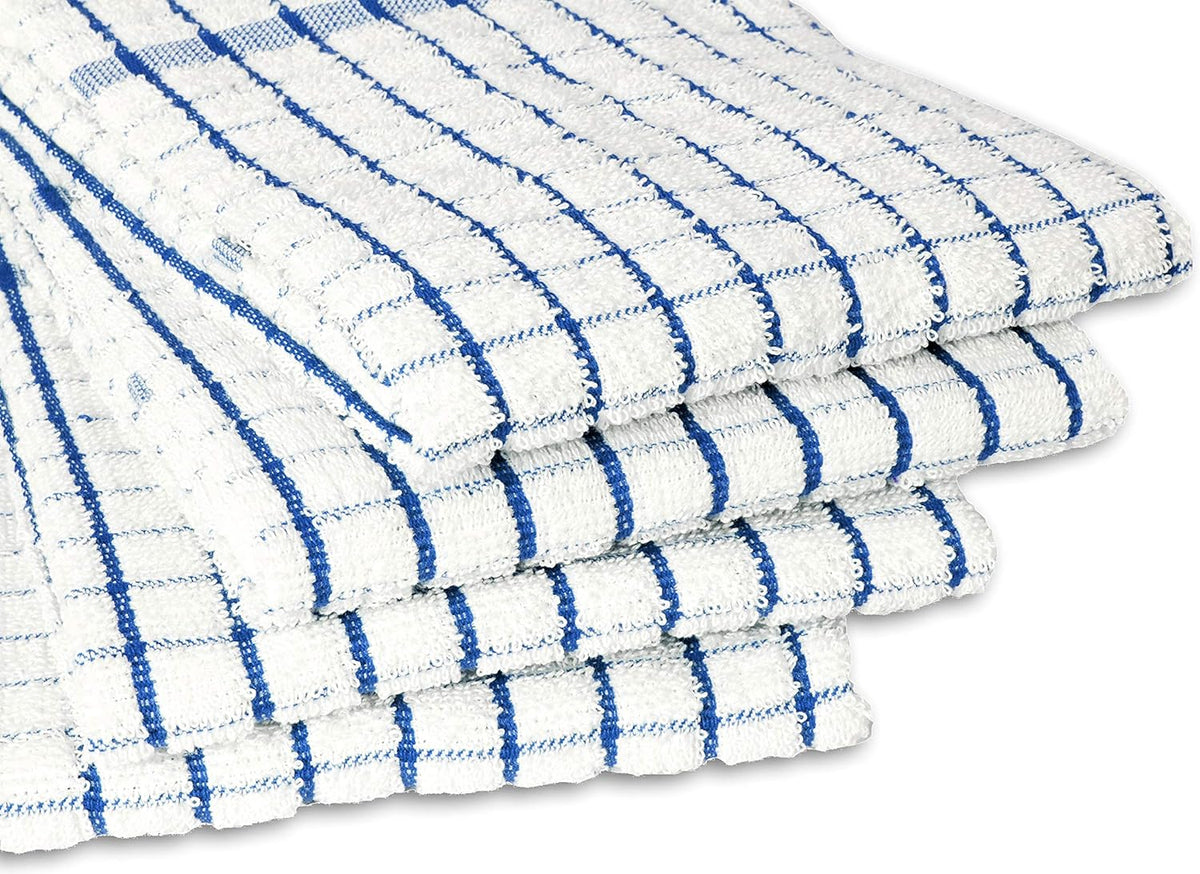 AMOUR INFINI Terry Dish Towels Pack of 4 Highly Absorbent Quick Dry Super Soft 20x28 Inch Kitchen