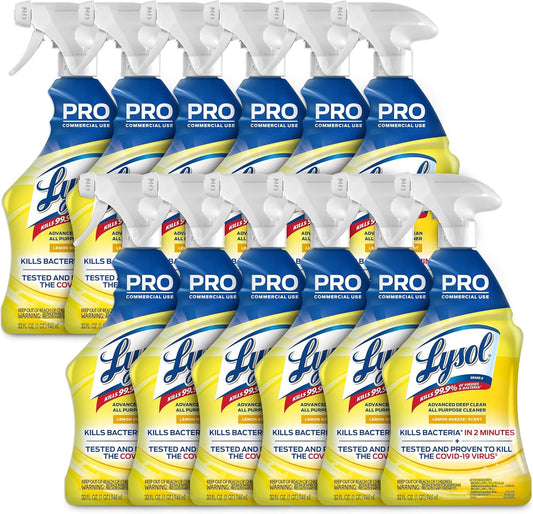 Lysol Pro All-Purpose Cleaner, Advanced Deep Cleaning Sanitizing and Disinfecting Spray, For