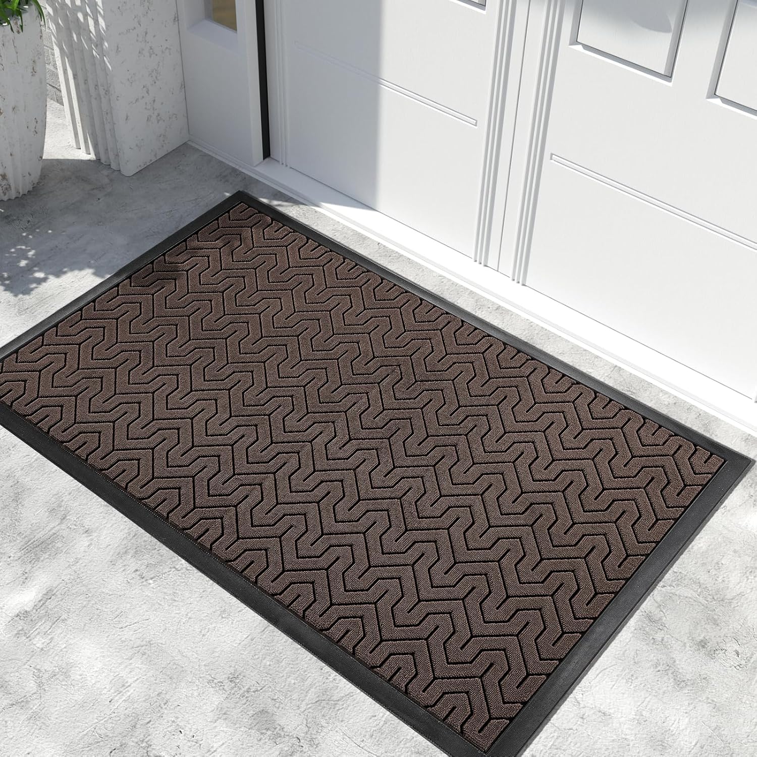 Yimobra Extra Large Door Mat Outside Entrance 60x32, Waterproof Heavy Duty Outdoor Mats for Front