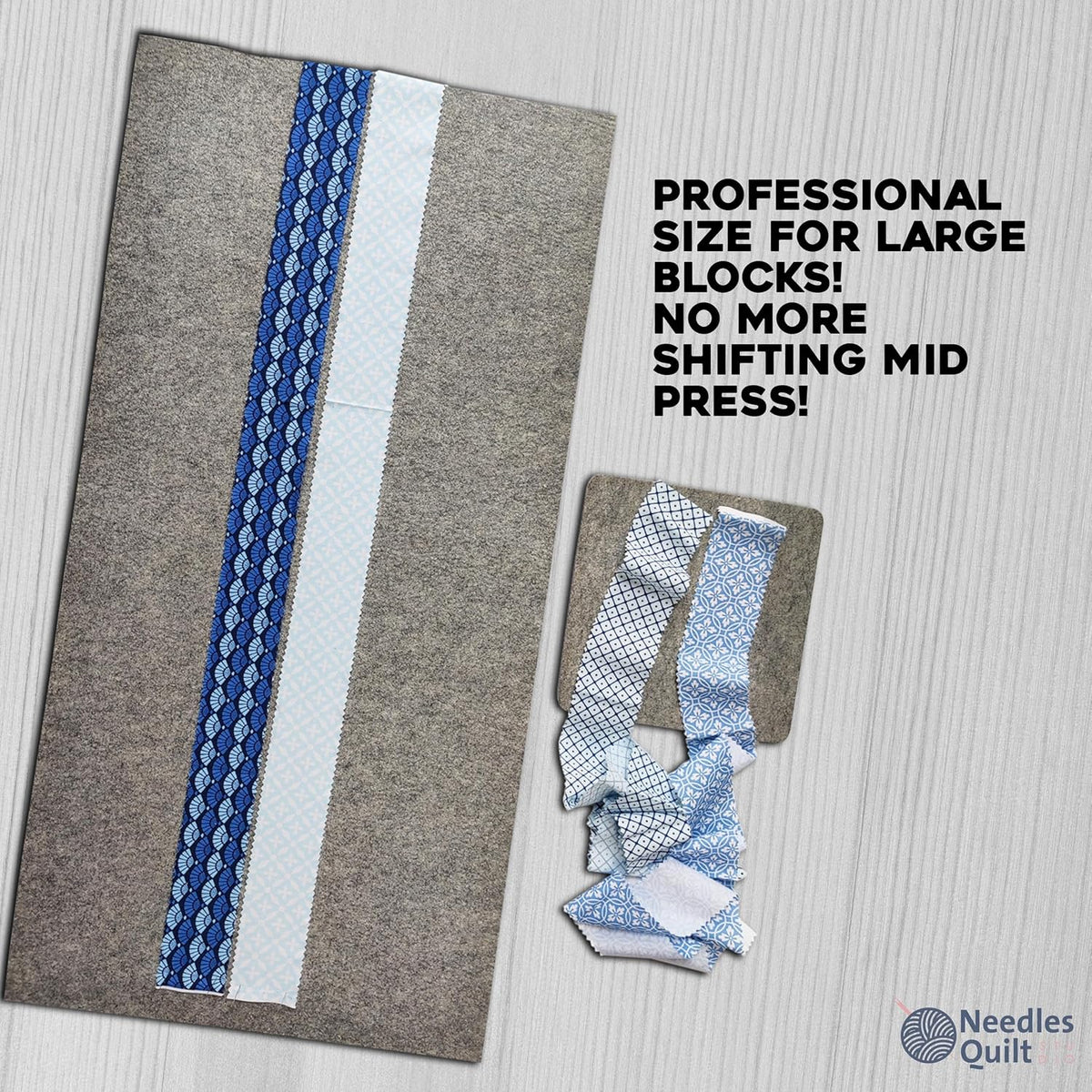 36" x 18" Wool Pressing Mat for Quilting | 100% Natural New Zealand Wool Ironing Mat for Quilters |