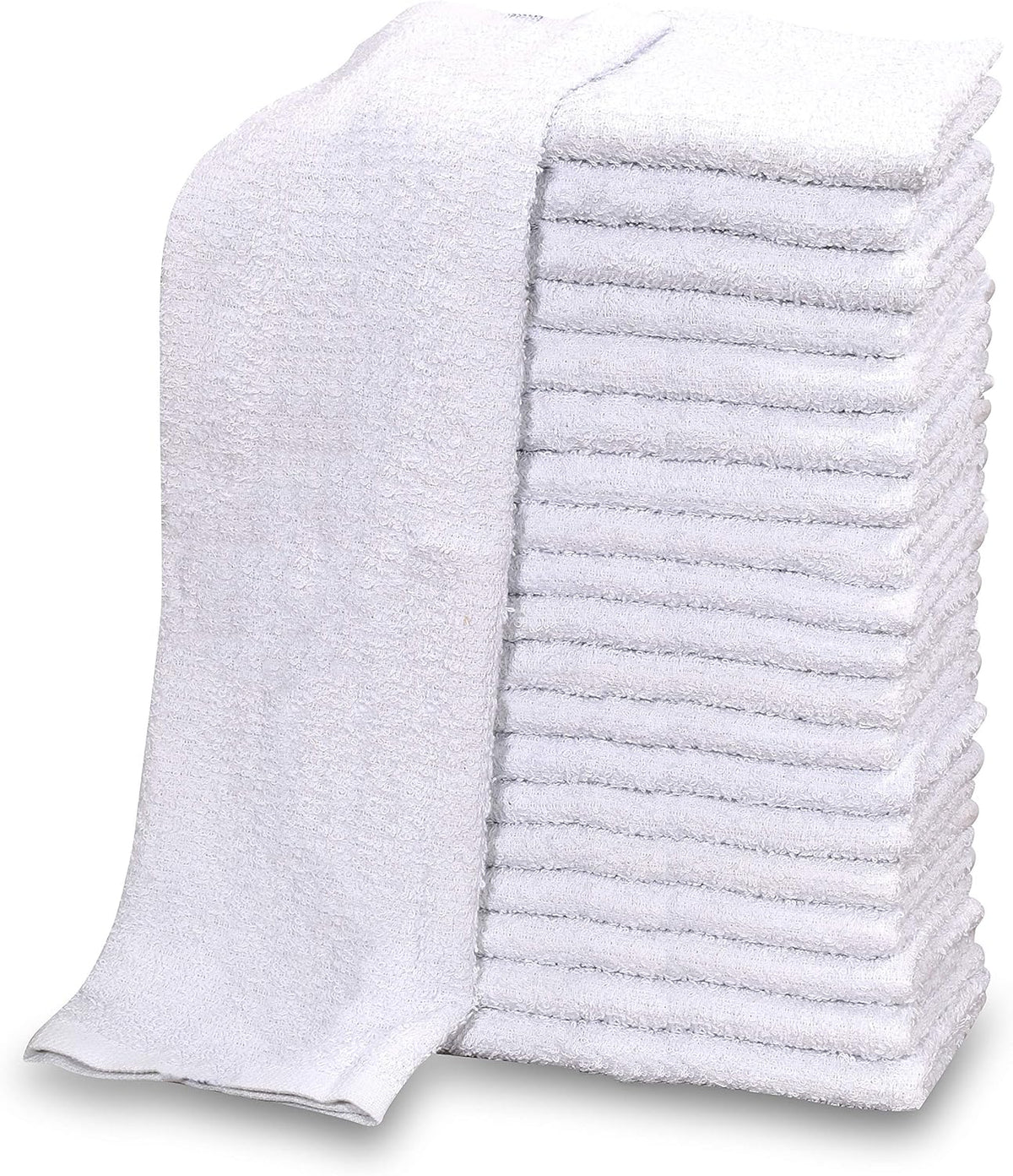 GOLD TEXTILES 60 PC New Cotton Blend White Restaurant Bar Mops Kitchen Towels 28oz (5 Dozen) (60