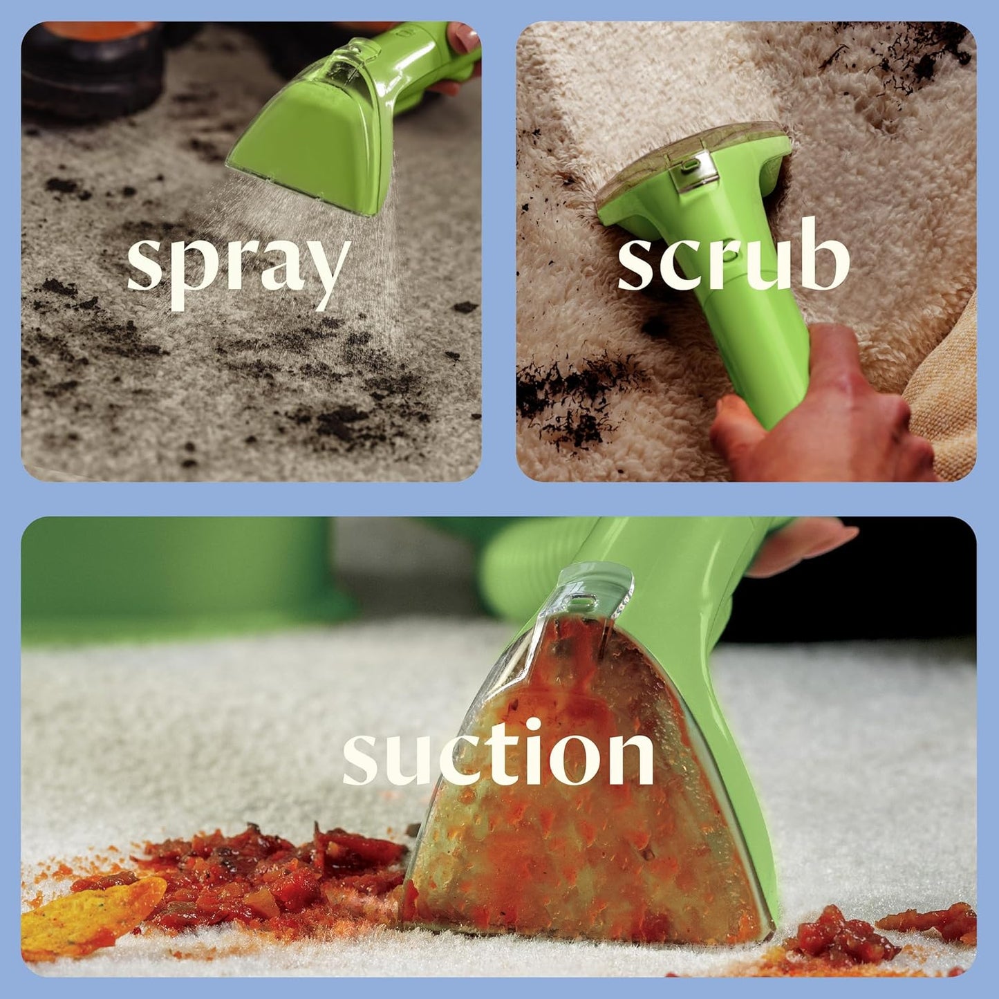 BISSELL Little Green Mini Portable Carpet and Upholstery Deep Cleaner, Car/Auto Detailer, with