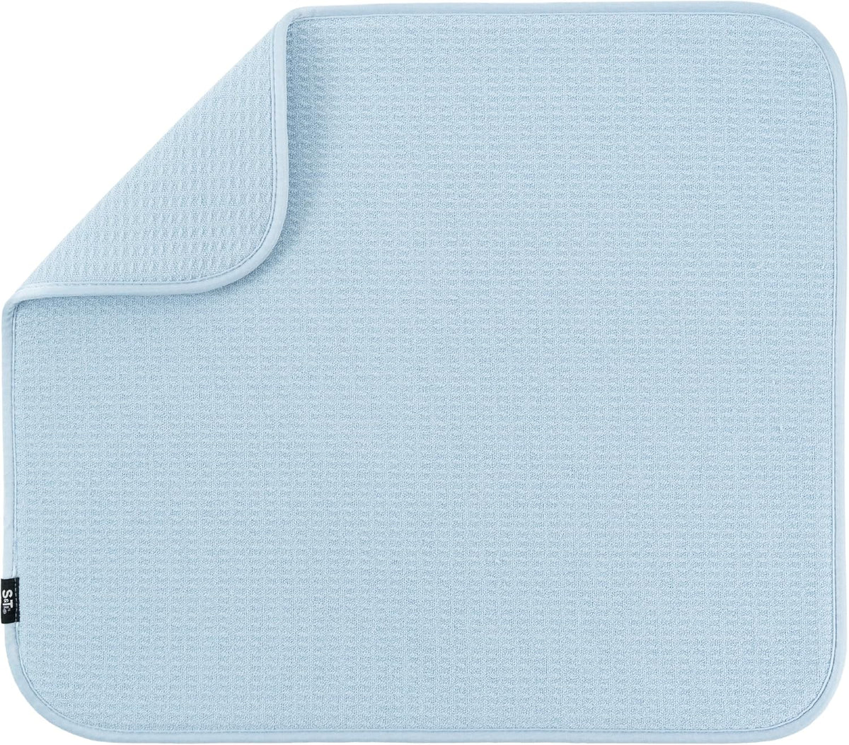 S&T INC. Dish Drying Mat, 16” x 18”, Absorbent Microfiber Kitchen Counter Mat, Dish Drying Pad for