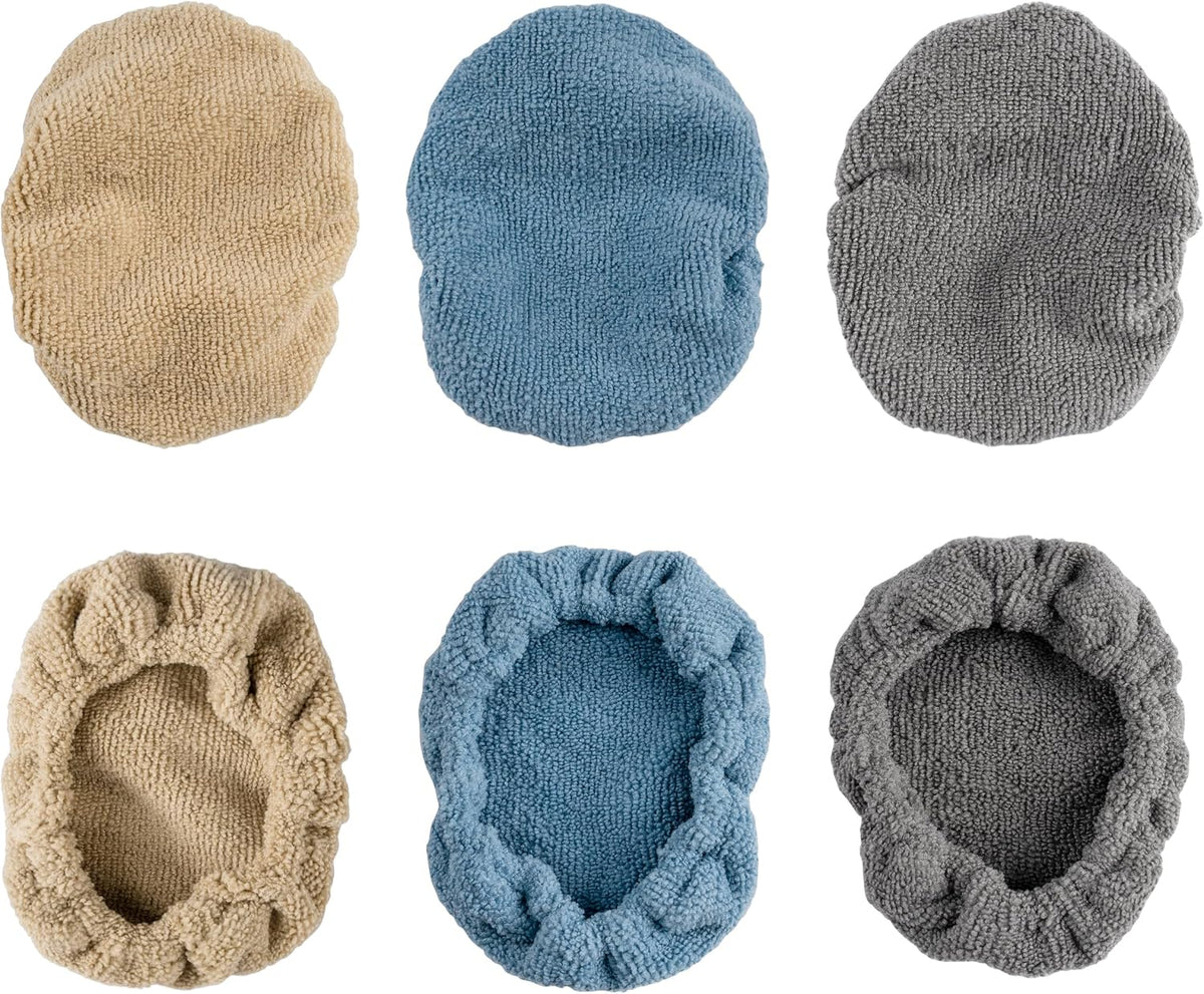 POLYTE Premium Lint Free Microfiber Cleaning Covers for Windshield Cleaning Tool, Fits 4x6 inch