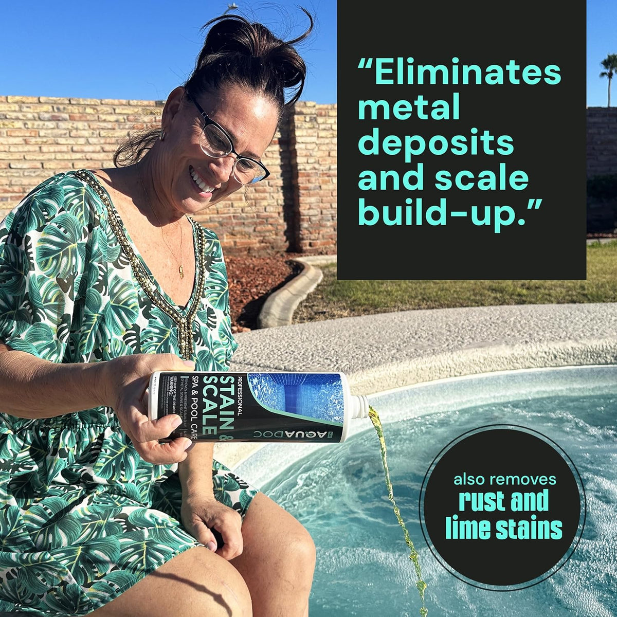 Spa Stain and Scale Control for Hot Tubs, Scale Metal & Stain Control for Hot Tubs, Prevent &