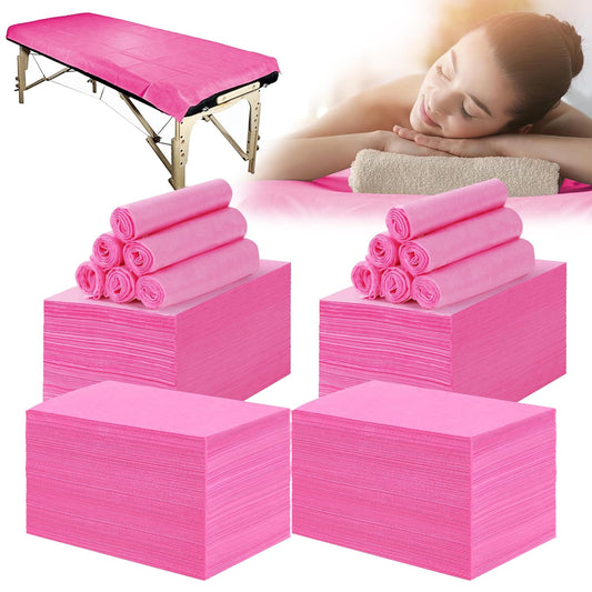 400 Pcs Disposable Bed Sheets 31" x 71" Massage Table Sheets Non Woven Fabric SPA Bed Cover