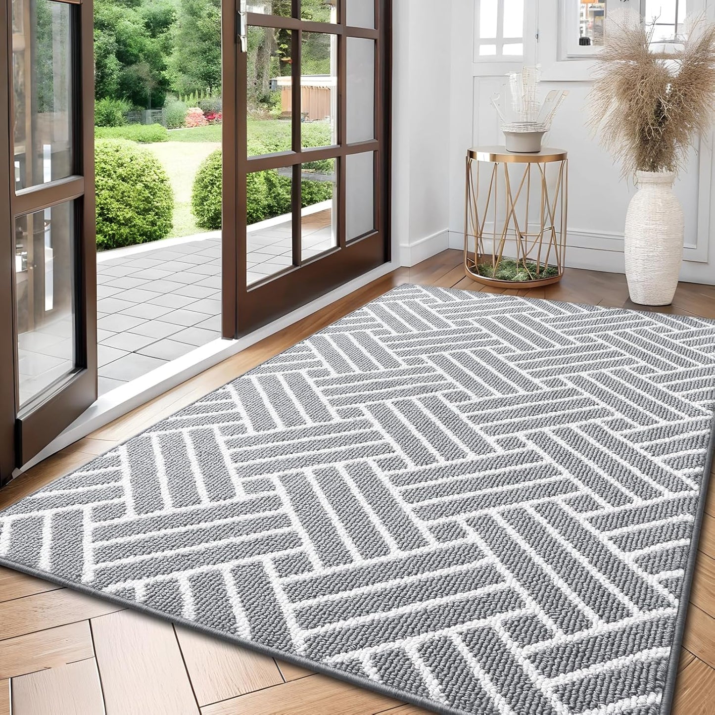 OLANLY Large Indoor Door Mat, 59x35 Inch, Dirt Resistant and Absorbent, Non-Slip Rubber Backing