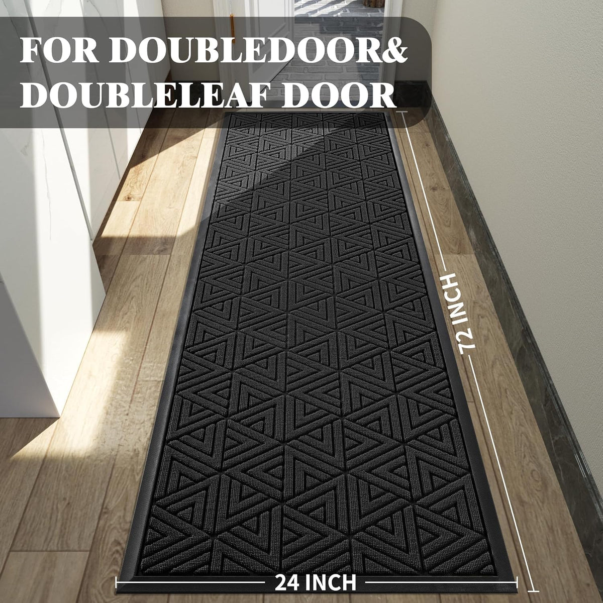 Yimobra Front Door Mat Outside Entrance 72 x 24, Waterproof and Washable Outdoor Mat, Non Slip
