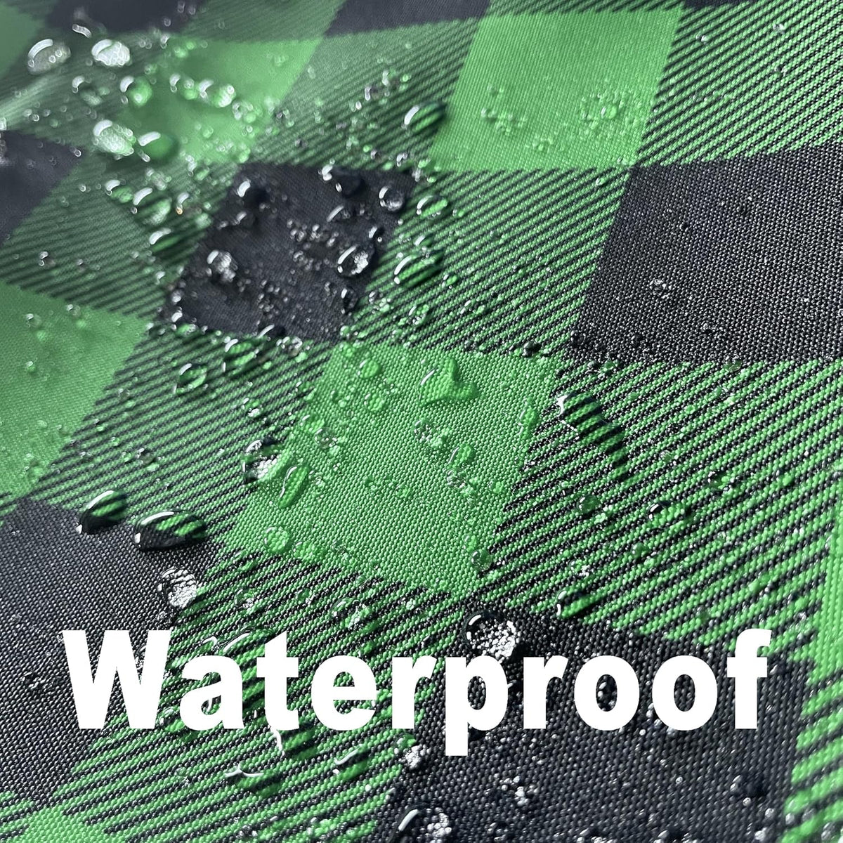 Waterproof Gingham Festive Tablecloth Fabric - Oblong 52x70 Inch Classic Buffalo Tartan Table Cloth