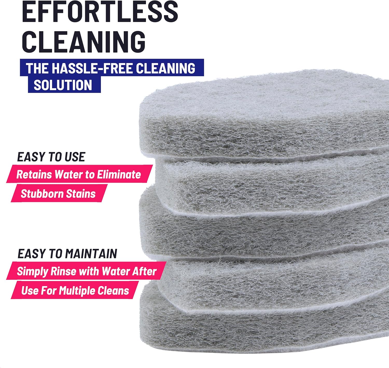 Replacement Scrubber Refill for Moku Home Extendable Tub Tile Shower Brush for Cleaning Non-Scratch