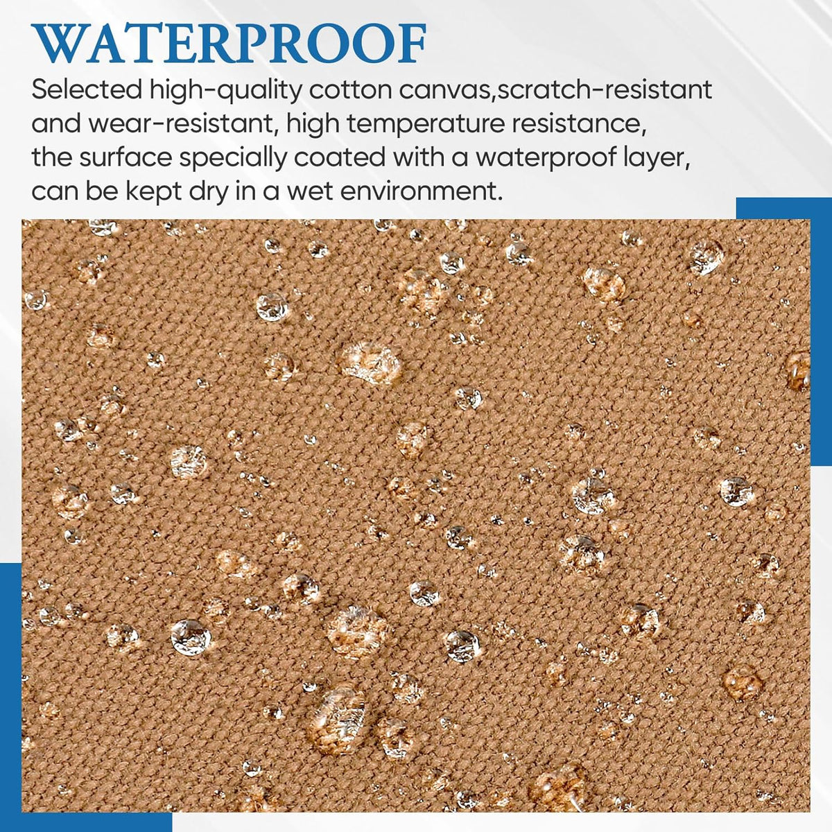 Canvas Patch 5.5 x 8 Inches 6Pcs Self-Adhesive Waterproof Canvas Patch Kit for Repairing