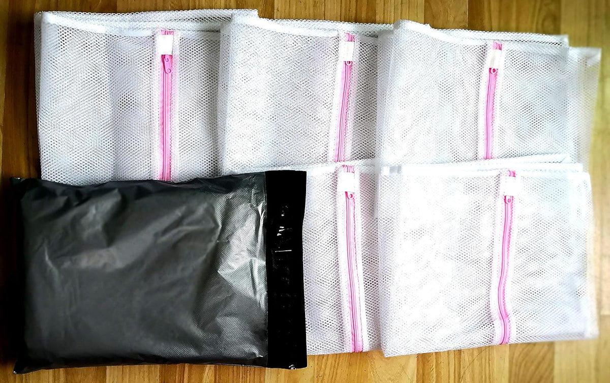 Mesh Laundry Bag, Kasiria 5 Pcs Washing Bags- for Laundry,Blouse, Hosiery, Stocking, Underwear, Bra