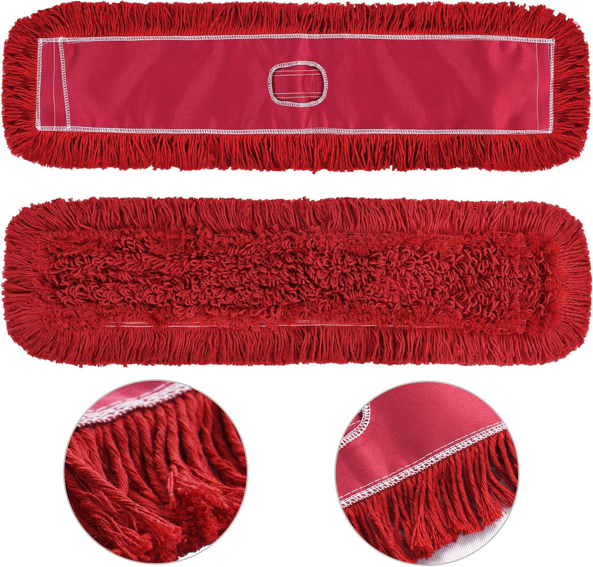 Matthew Cleaning 36'' Industrial Strength Cotton Dust Mop Refill Washable Replacement Heads for
