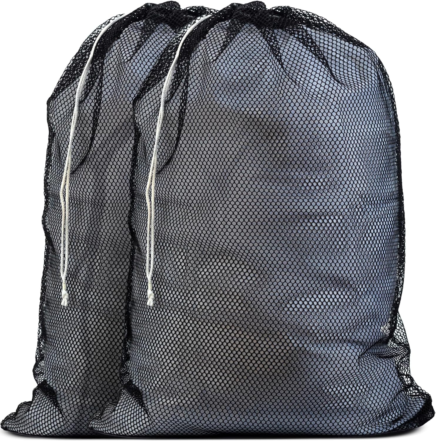 Handy Laundry Mesh XL Laundry Bags - Pack of 2 - Large 24" x 36" - Durable, Machine Washable with