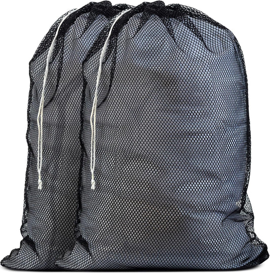 Handy Laundry Mesh XL Laundry Bags - Pack of 2 - Large 24" x 36" - Durable, Machine Washable with