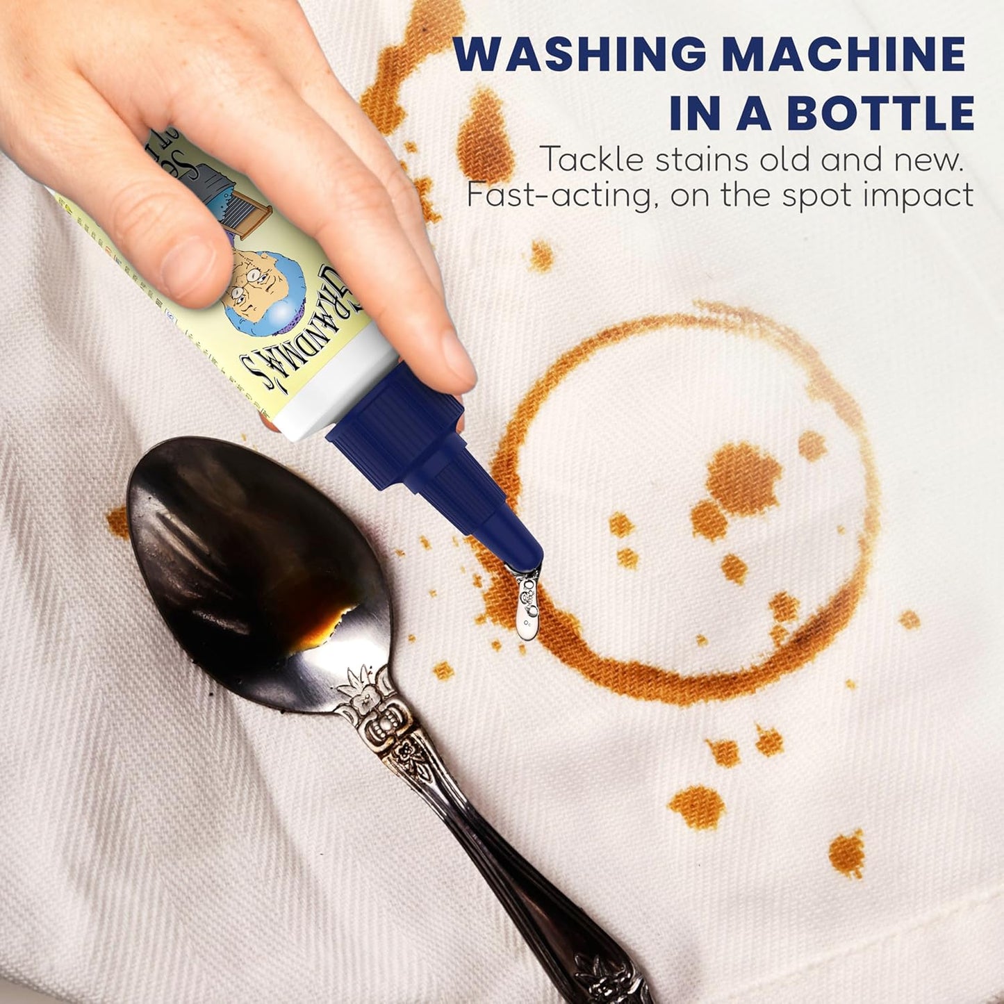 Grandma's Secret Spot Remover for Clothes - Chlorine, Bleach and Toxin-Free - Fabric Stain Remover