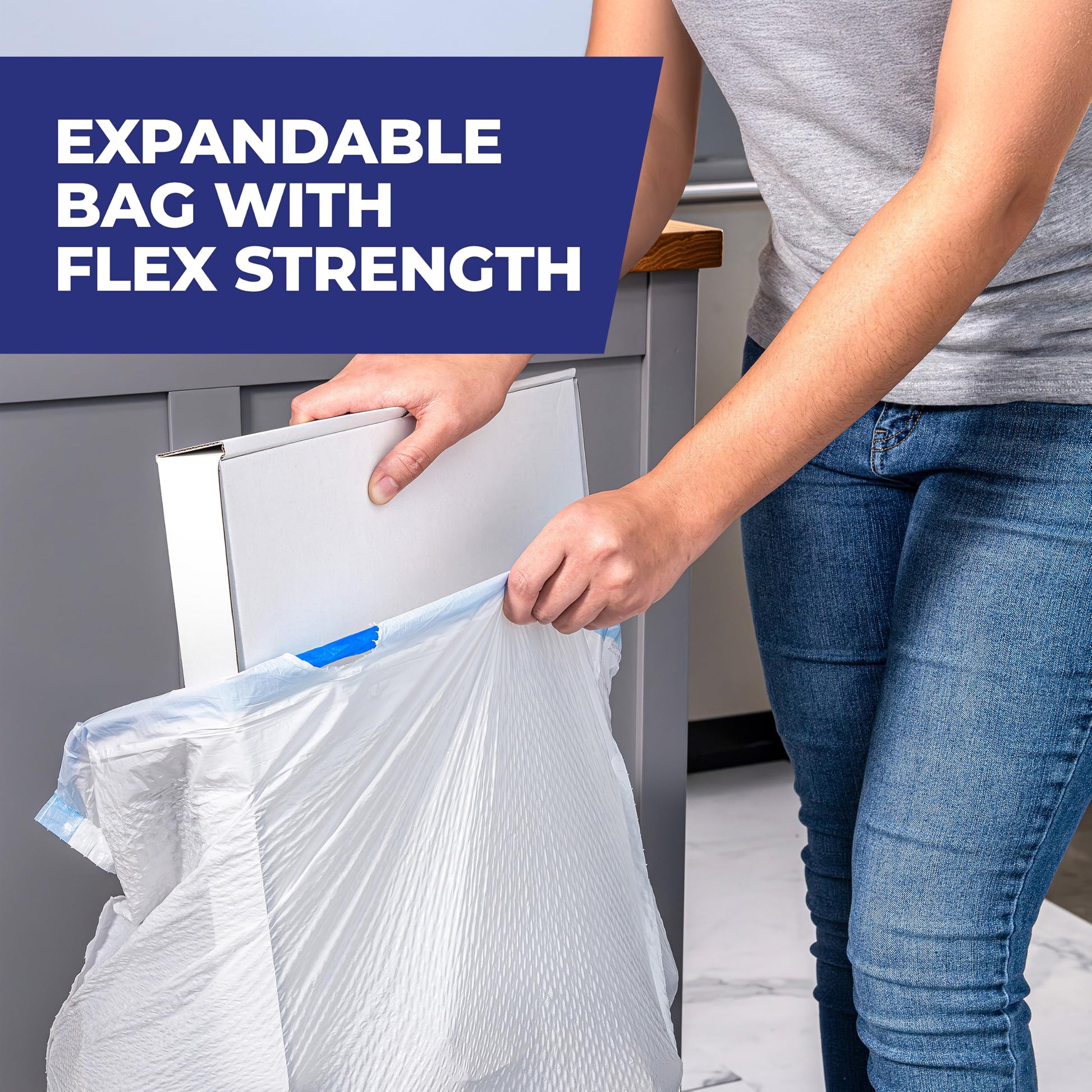 Hefty Ultra Strong 13 Gal Kitchen Trash Bags, Fabuloso Lavender, 80ct