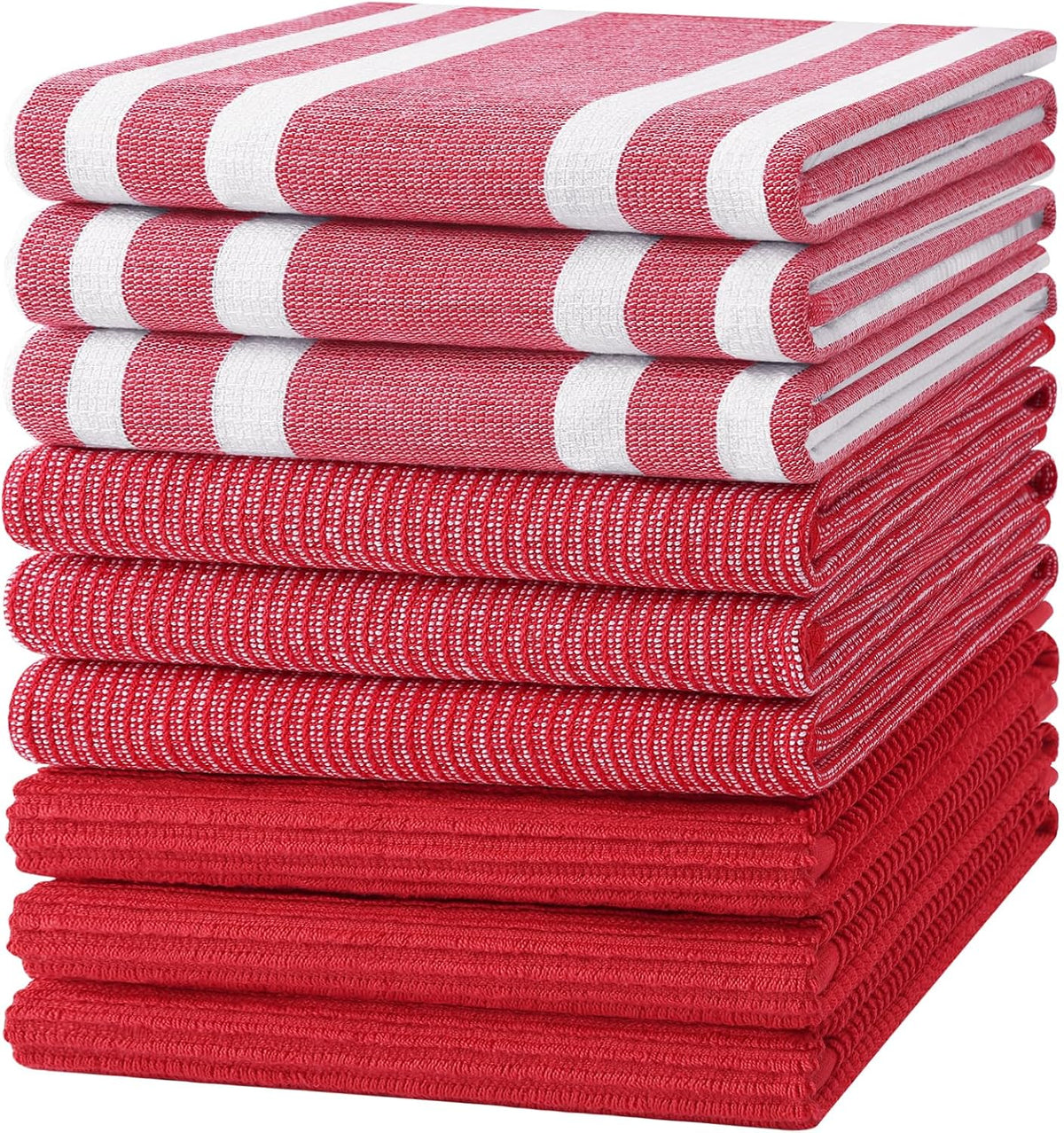 Homaxy Premium Kitchen Towels(18”x 28”, 9 Pack), Large Cotton 380 GSM Kitchen Hand Towels, Soft and