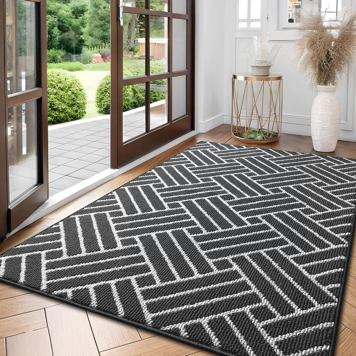 OLANLY Large Indoor Door Mat, 59x35 Inch, Dirt Resistant and Absorbent, Non-Slip Rubber Backing