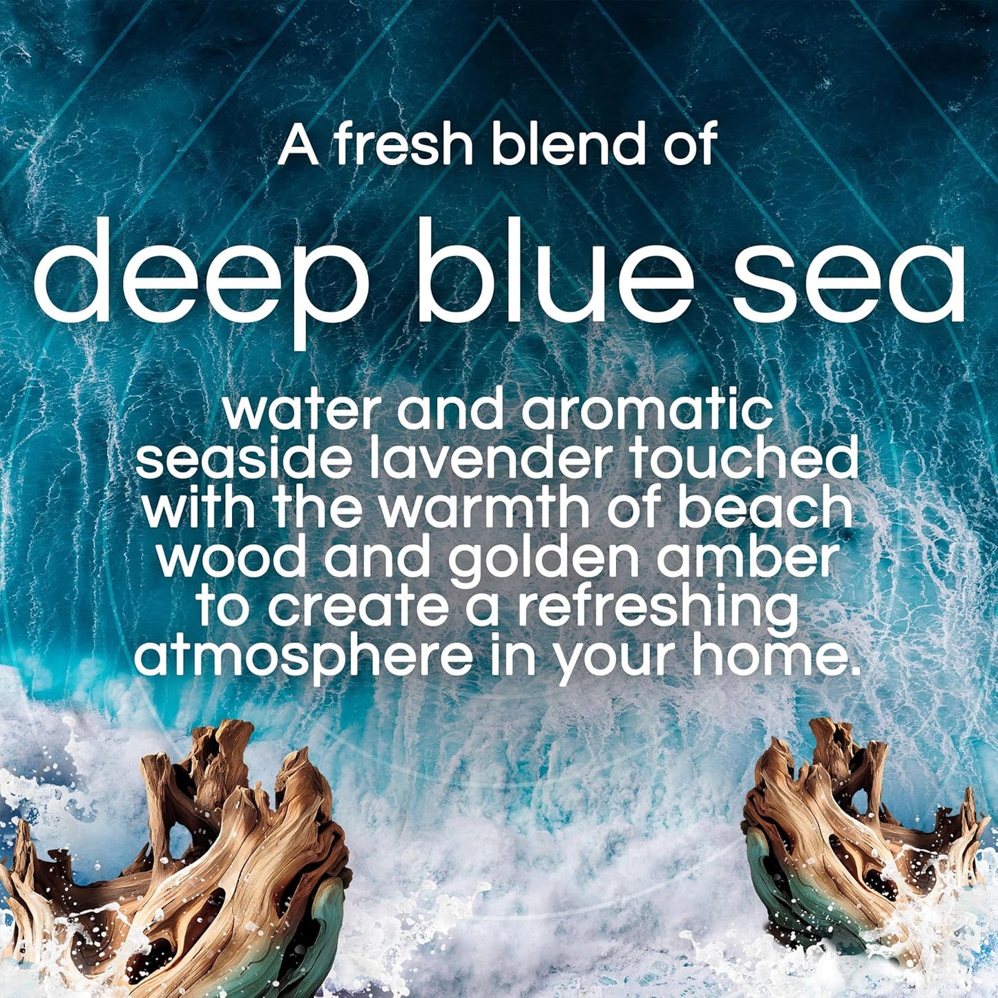 Air Wick Plug In Scented Oil Refills, Blue Sea + Beachwood, Air Fresheners for Home Long Lasting